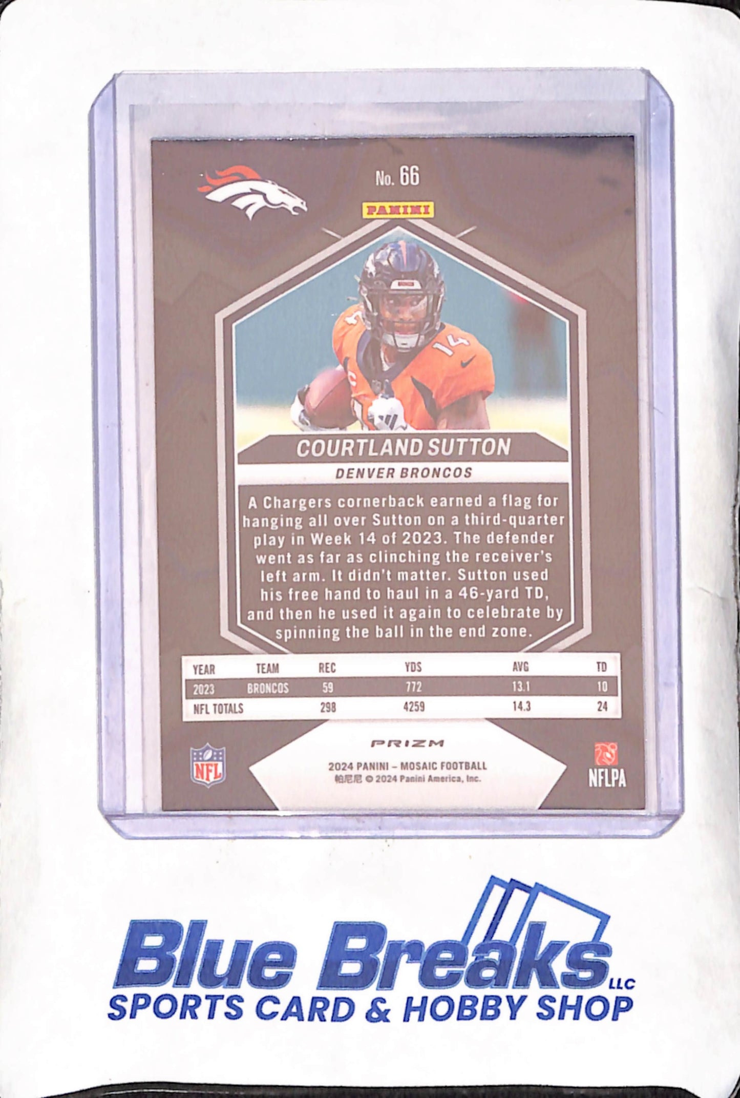 2024 Panini Mosaic - Courtland Sutton - Genesis - Denver Broncos - Football - #66