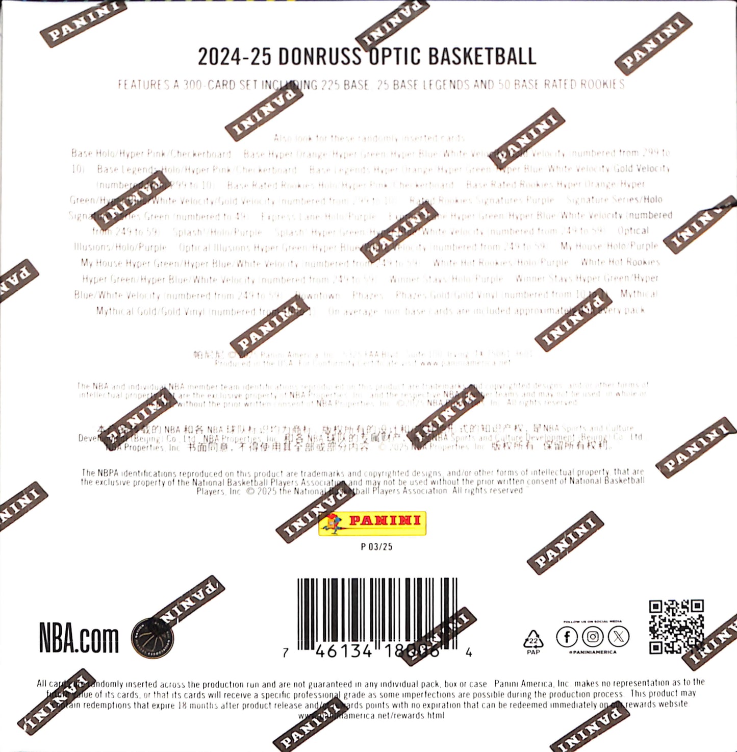 2024-25 Panini Donruss Optic Basketball Mega Box - Sealed Wax