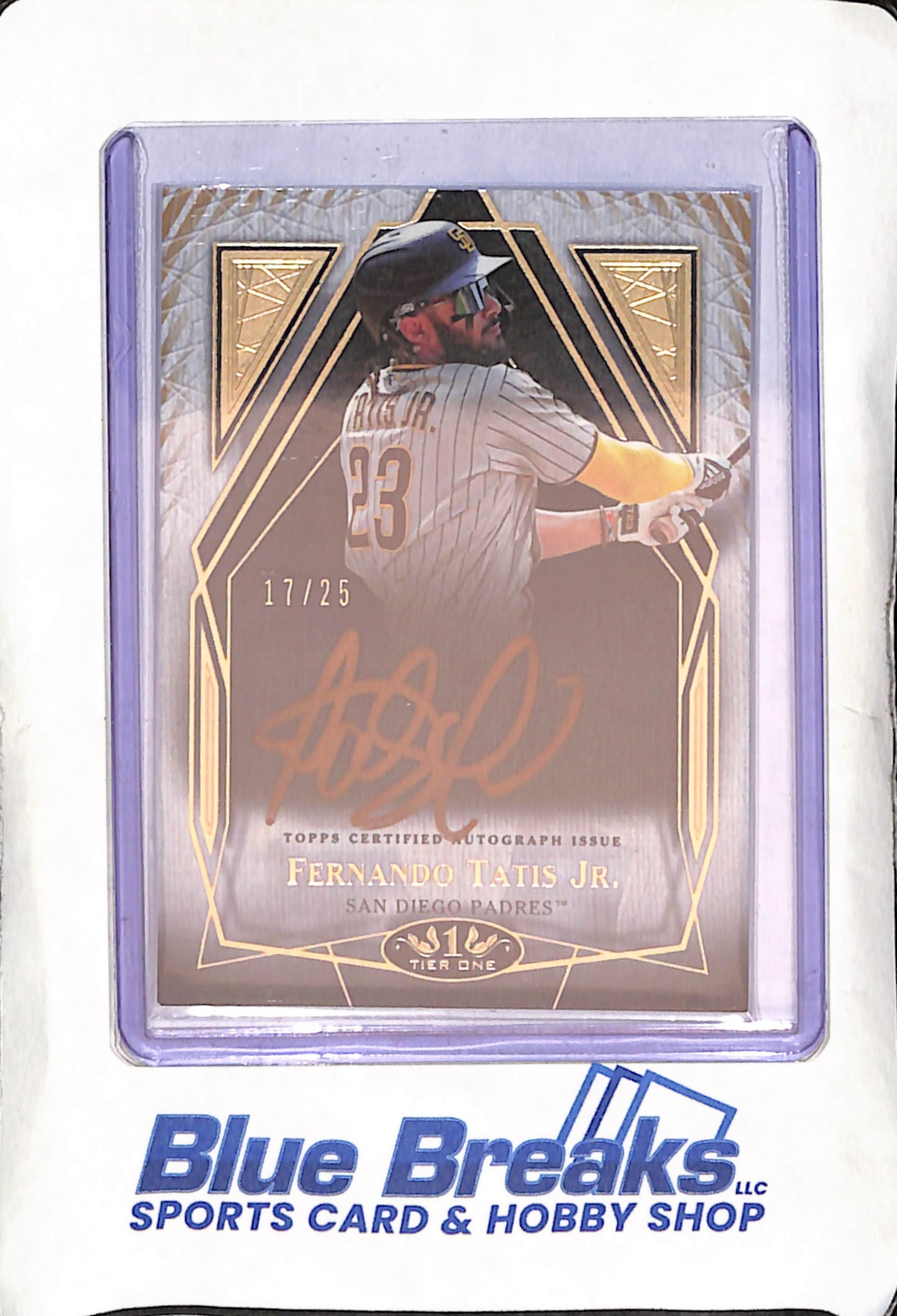 2022 Topps Tier One - Fernando Tatis Jr - Autograph - 17/25 - San Diego Padres - Baseball - #TIA-FT