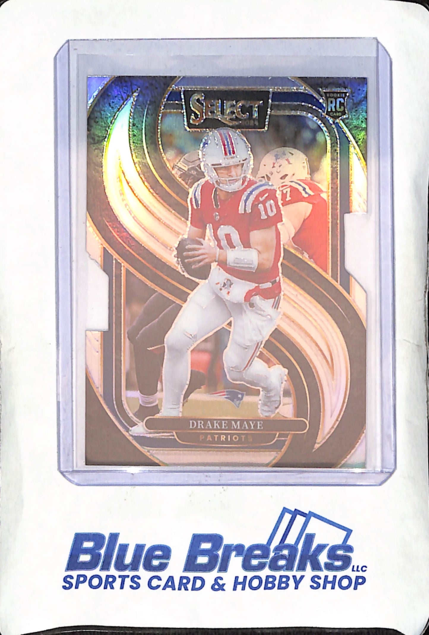 2024 Panini Select - Drake Maye - Premiere Level Die-cut - RC - New England Patriots - Football - #113