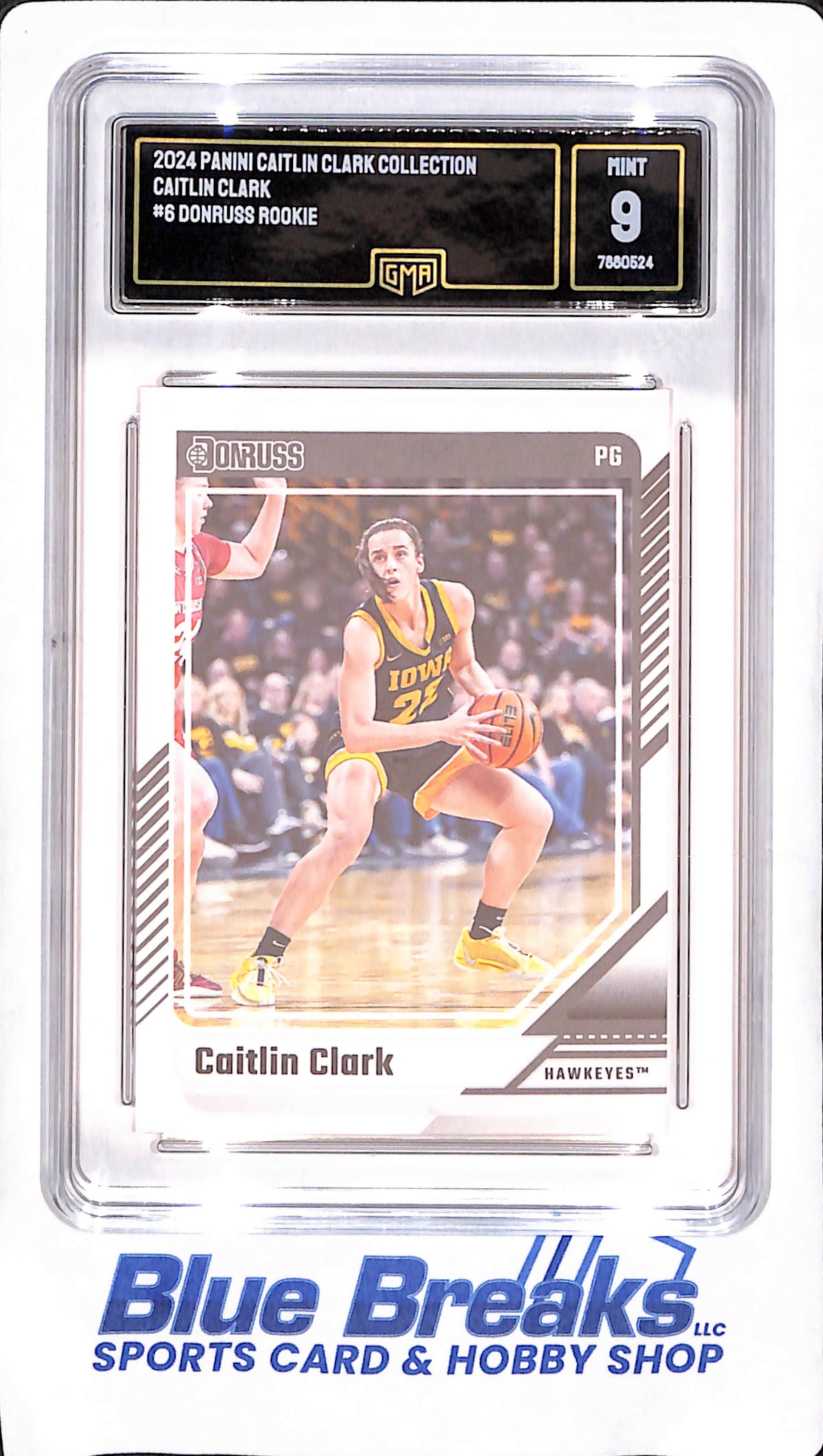 2024 Panini Caitlin Clark Collection - Donruss Rookie - Iowa Hawkeyes - Basketball - GMA 9 - #6