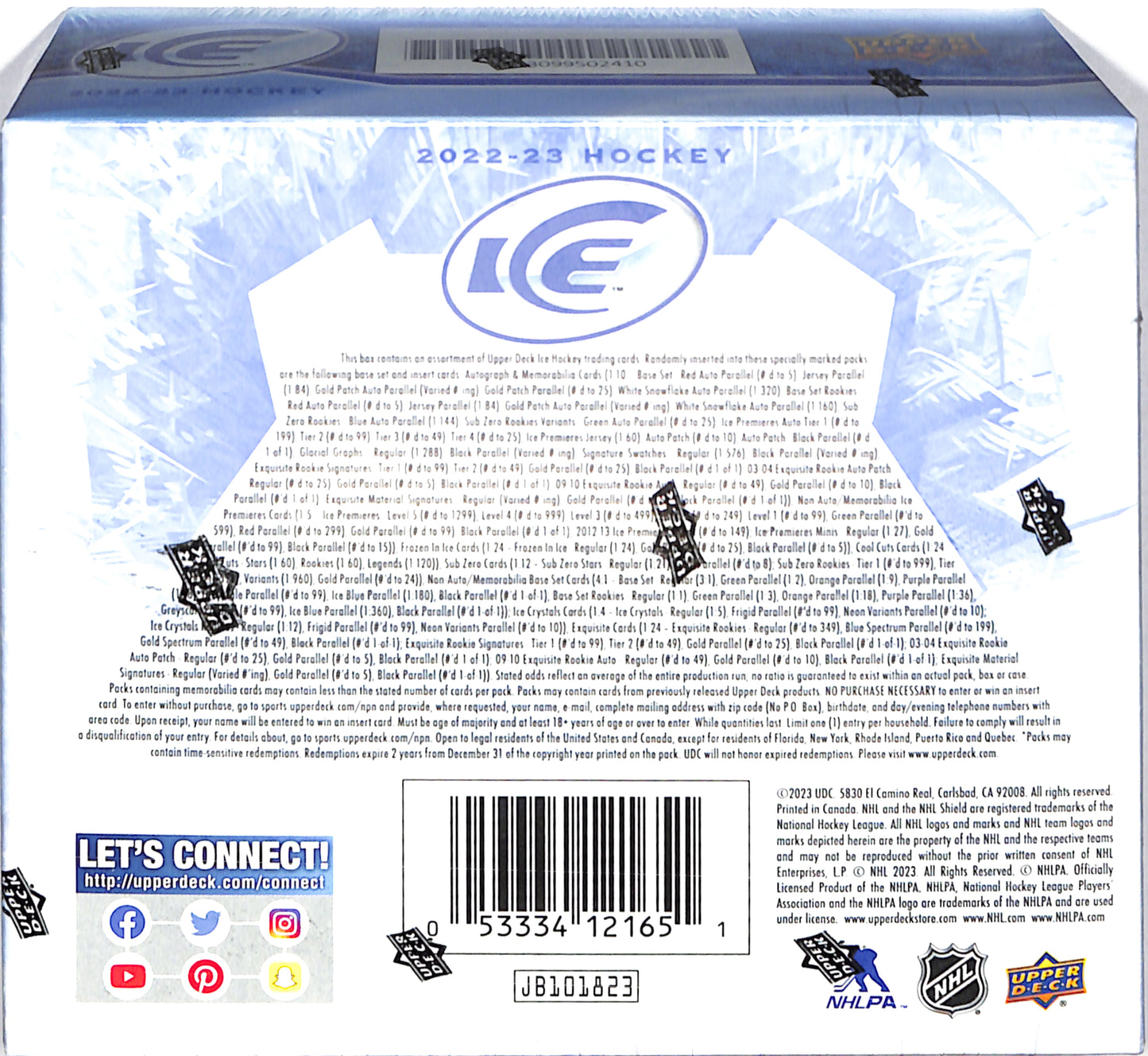 2022/23 Upper Deck Ice Hockey Hobby Box - Sealed Wax