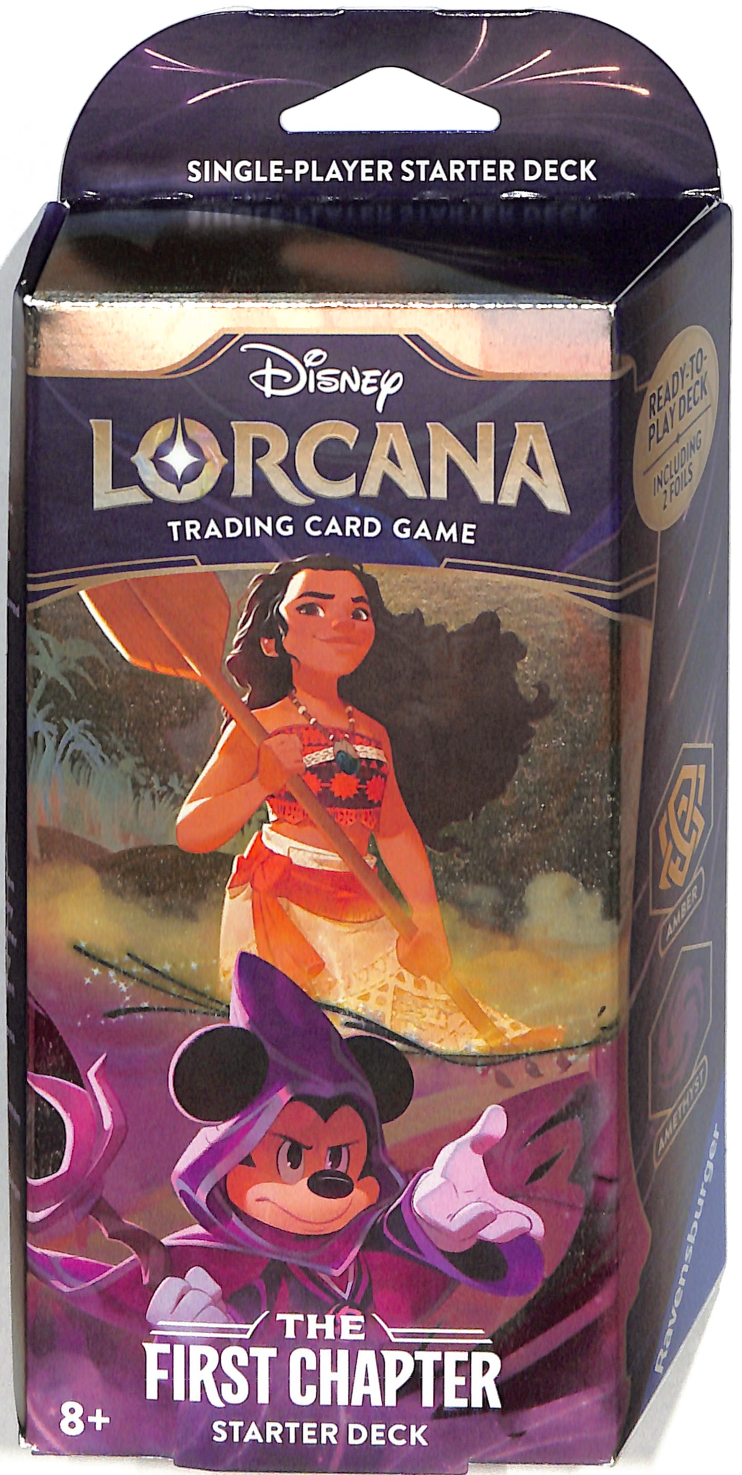 Disney Lorcana: The First Chapter Starter Deck (Amber & Amethyst) - Sealed Wax
