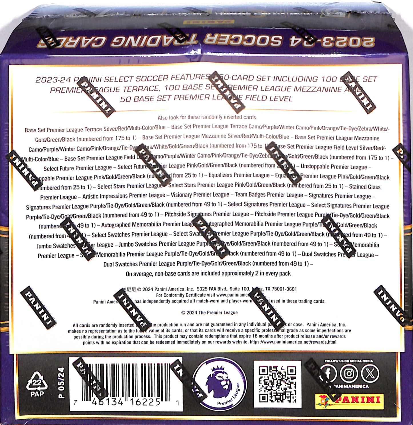 2023/24 Panini Select Premier League EPL Soccer Hobby Box - Sealed Wax