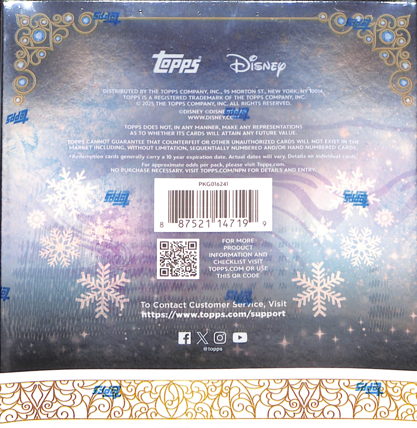 2025 Topps Disney Wonder Winter Magic Mega Box - Sealed Wax