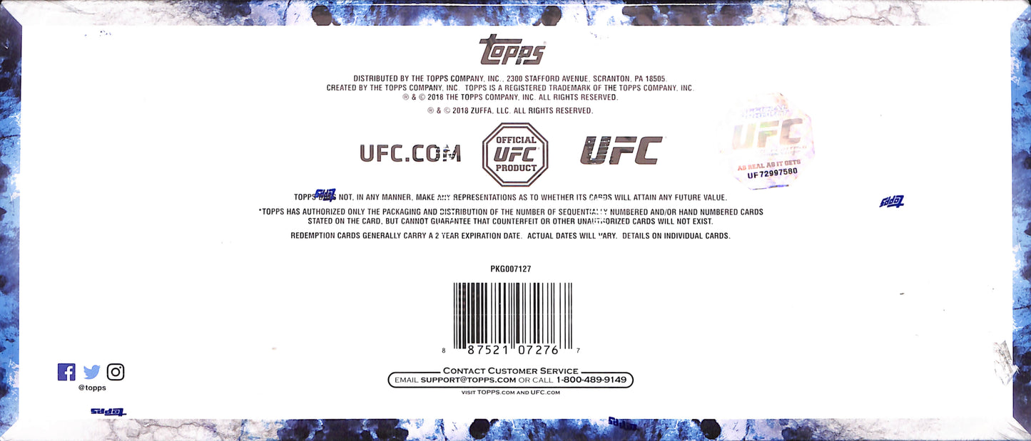 2018 Topps UFC Knockout Hobby Box - Sealed Wax
