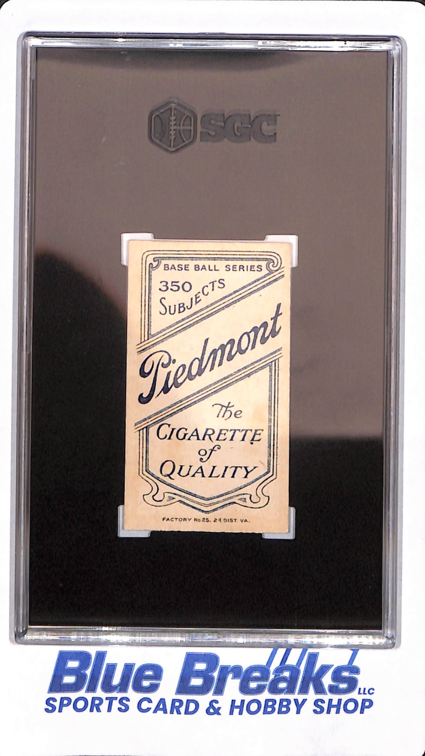 1910 Piedmont 350 - T206 - Josh Clark - Baseball - Columbus Senators - SGC 6.5