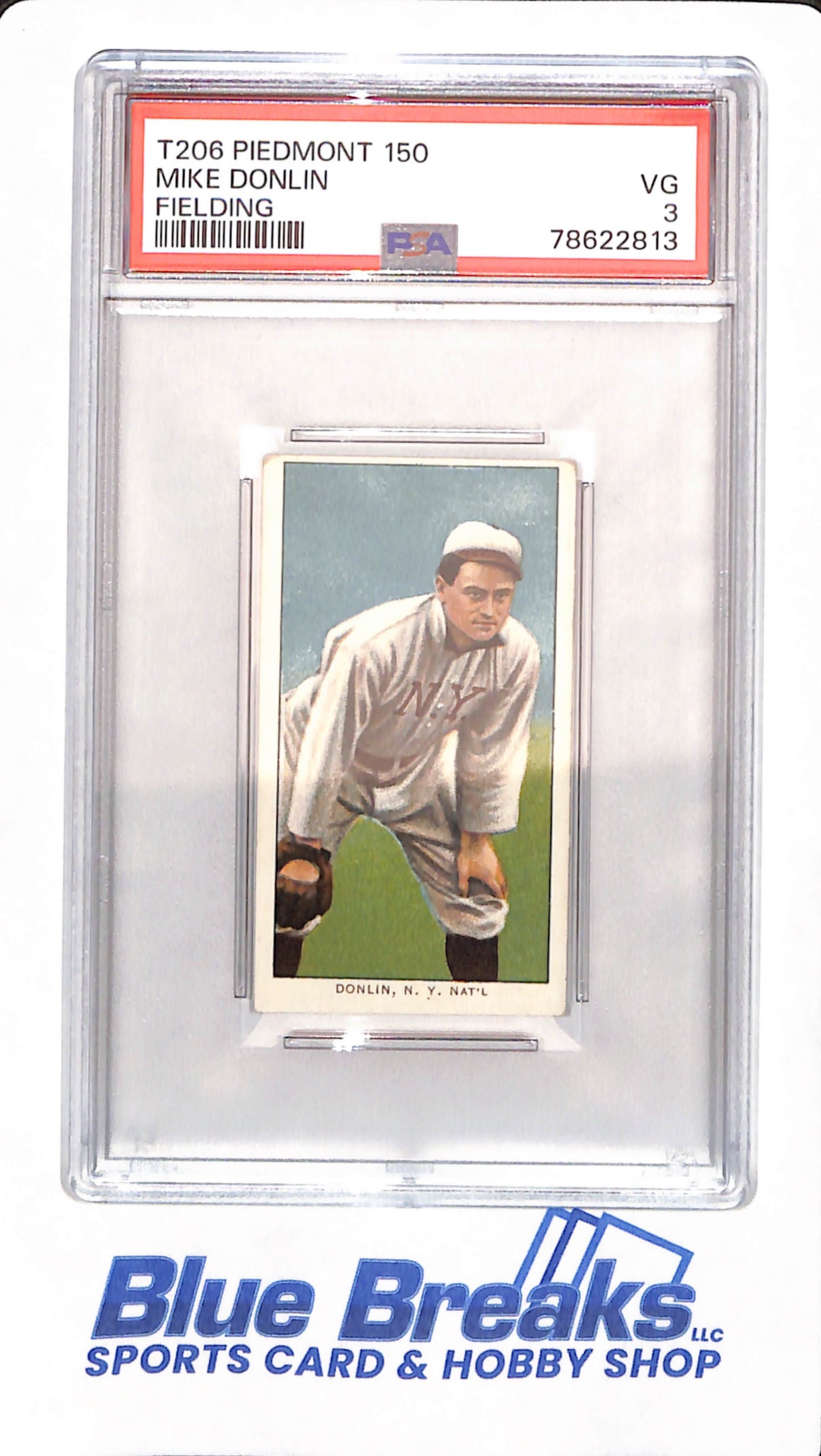 T206 - Piedmont 150 - Mike Donlin - Baseball - PSA 3 - New York Yankees - Fielding