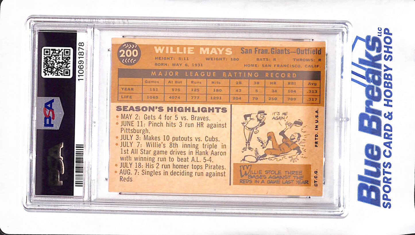 1960 Topps - Willie Mays - San Francisco Giants - PSA 5 - Baseball - #200