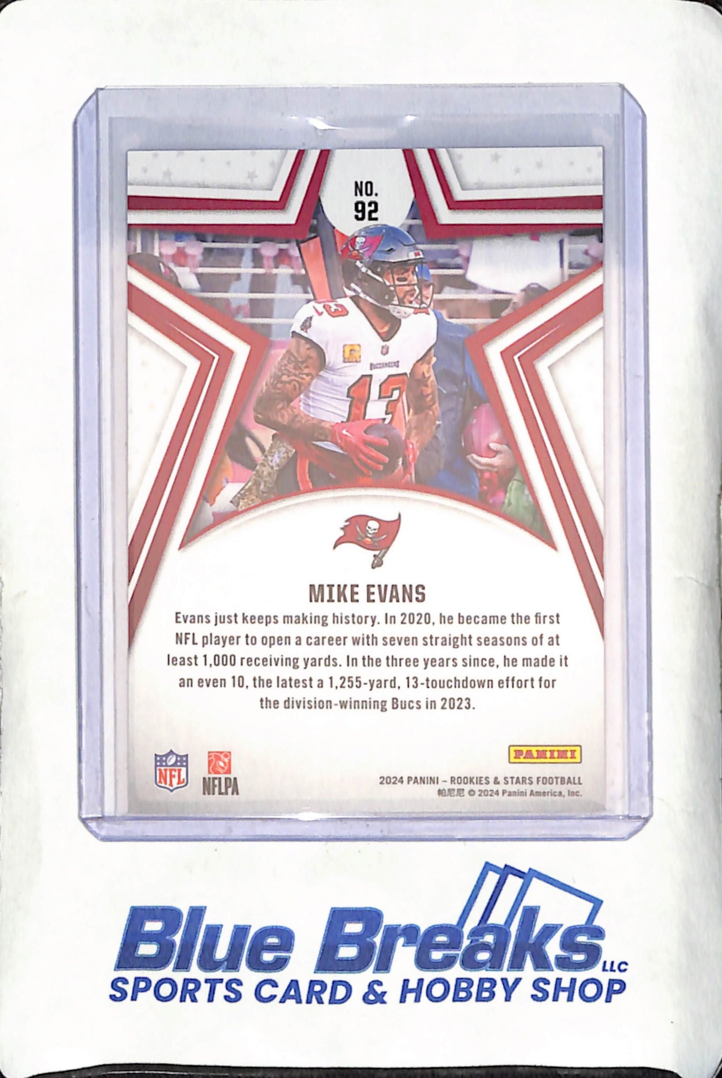 2024 Panini Rookies & Stars - Mike Evans - 40/299 - Tampa Bay Buccaneers - Football - #92