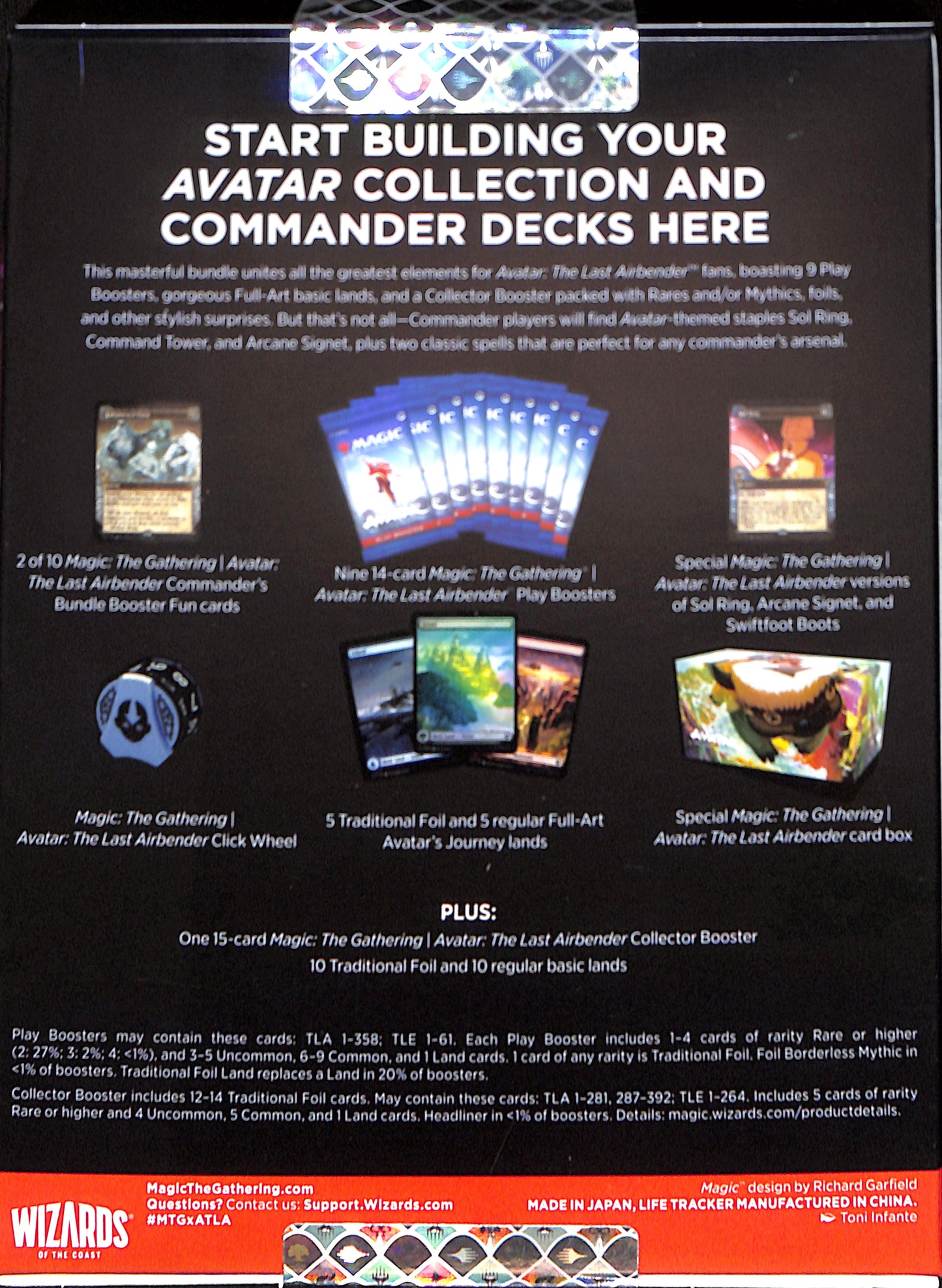 Magic the Gathering - Commander's Bundle - Avatar: the Last Airbender - Sealed Wax