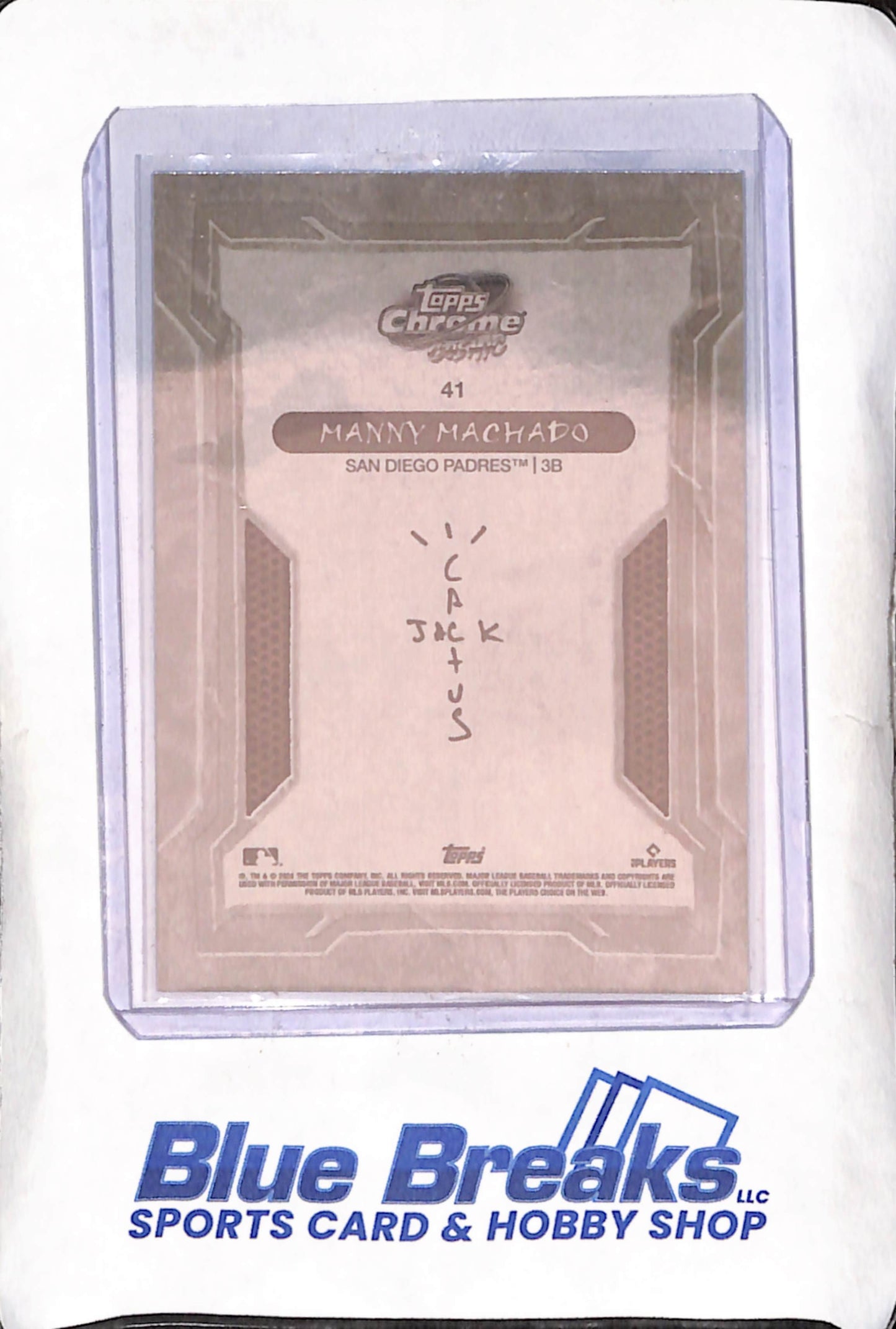 2024 Topps Chrome Cosmic Cactus Jack - Manny Machado - San Diego Padres - Baseball - #41