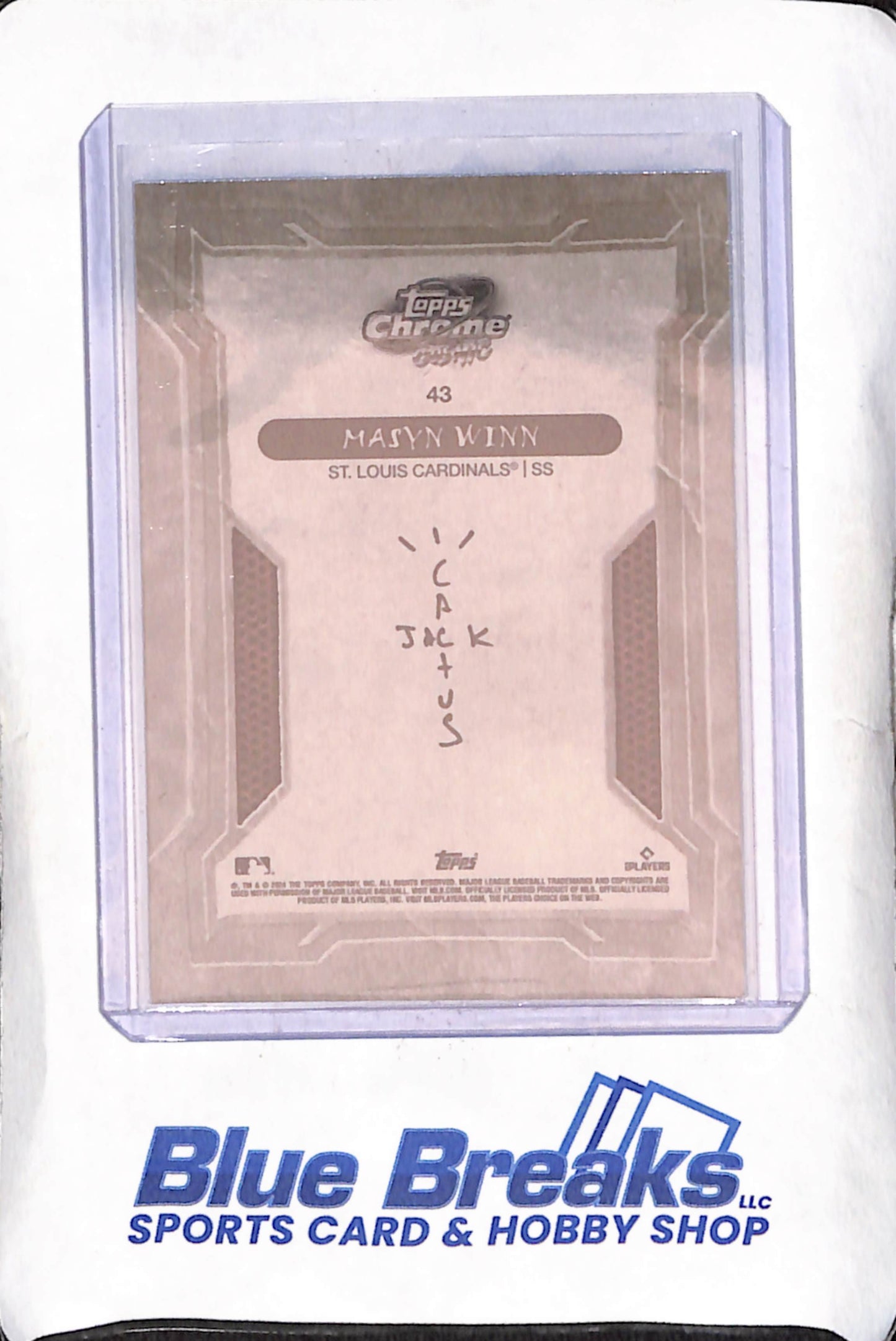 2024 Topps Chrome Cosmic Cactus Jack - Masyn Winn - RC - St Louis Cardinals - Baseball - #43