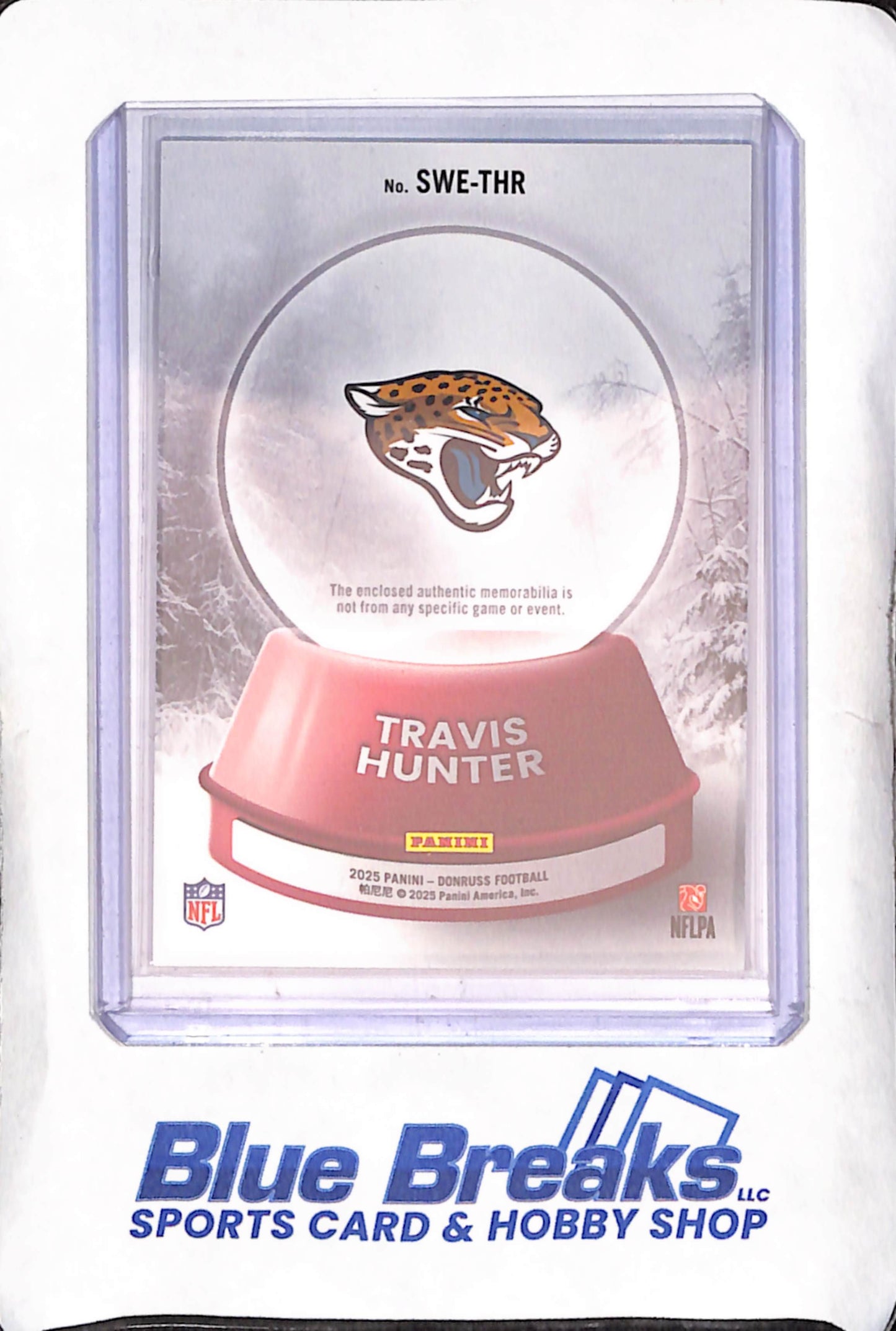 2025 Panini Donruss - Travis Hunter - Rookie Sweater - RC - Relic - Jacksonville Jaguars - Football - #SWE-THR