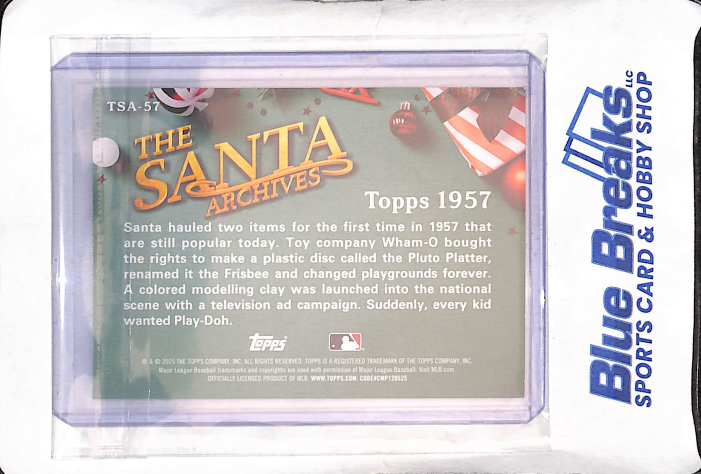2025 Topps Holiday - Santa Claus - North Pole Captain - #TSA-57 - entertainment - baseball