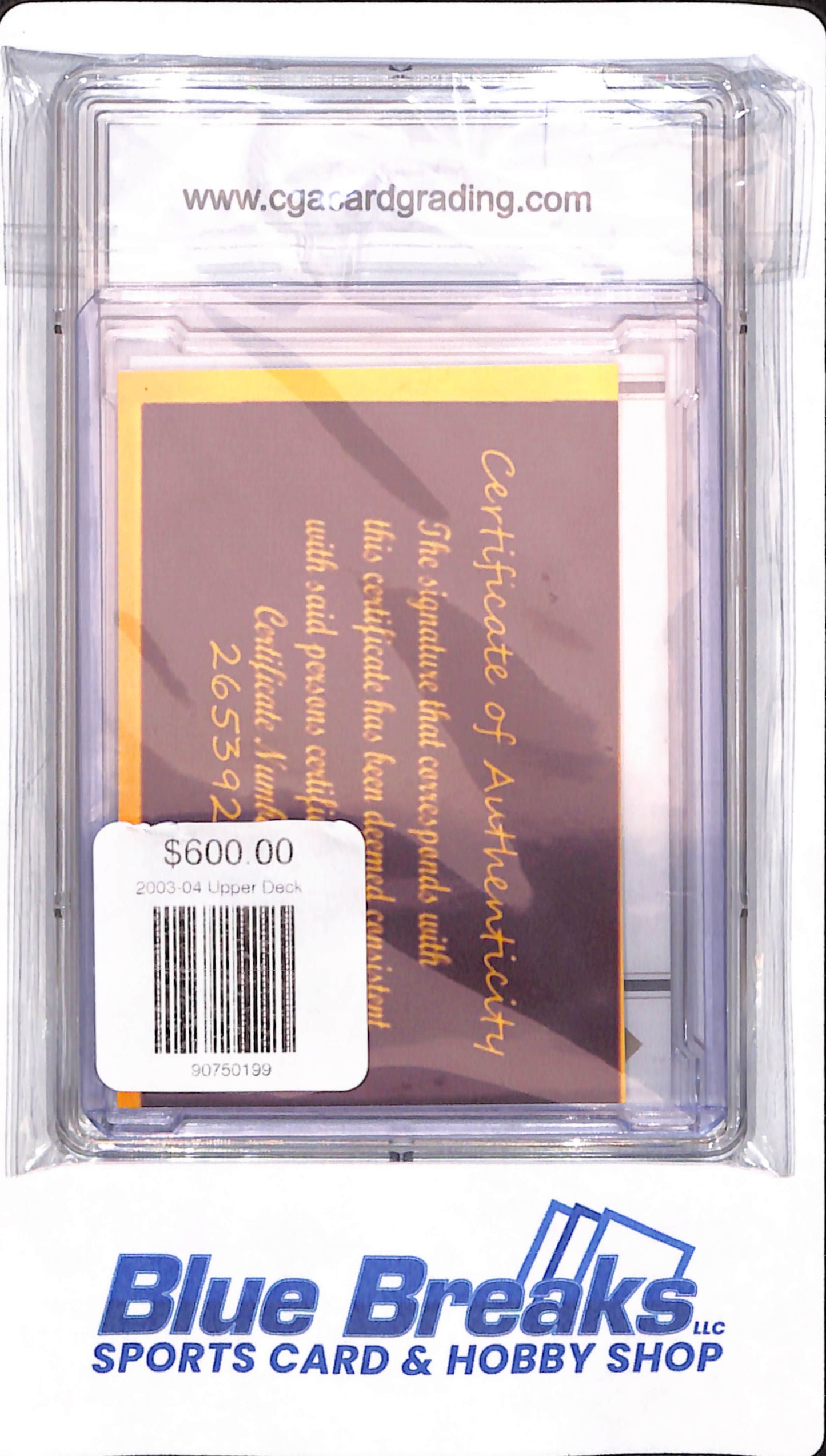 2003-04 Upper Deck - Lebron James - Box Set - IP Autograph - # 23 - CGA