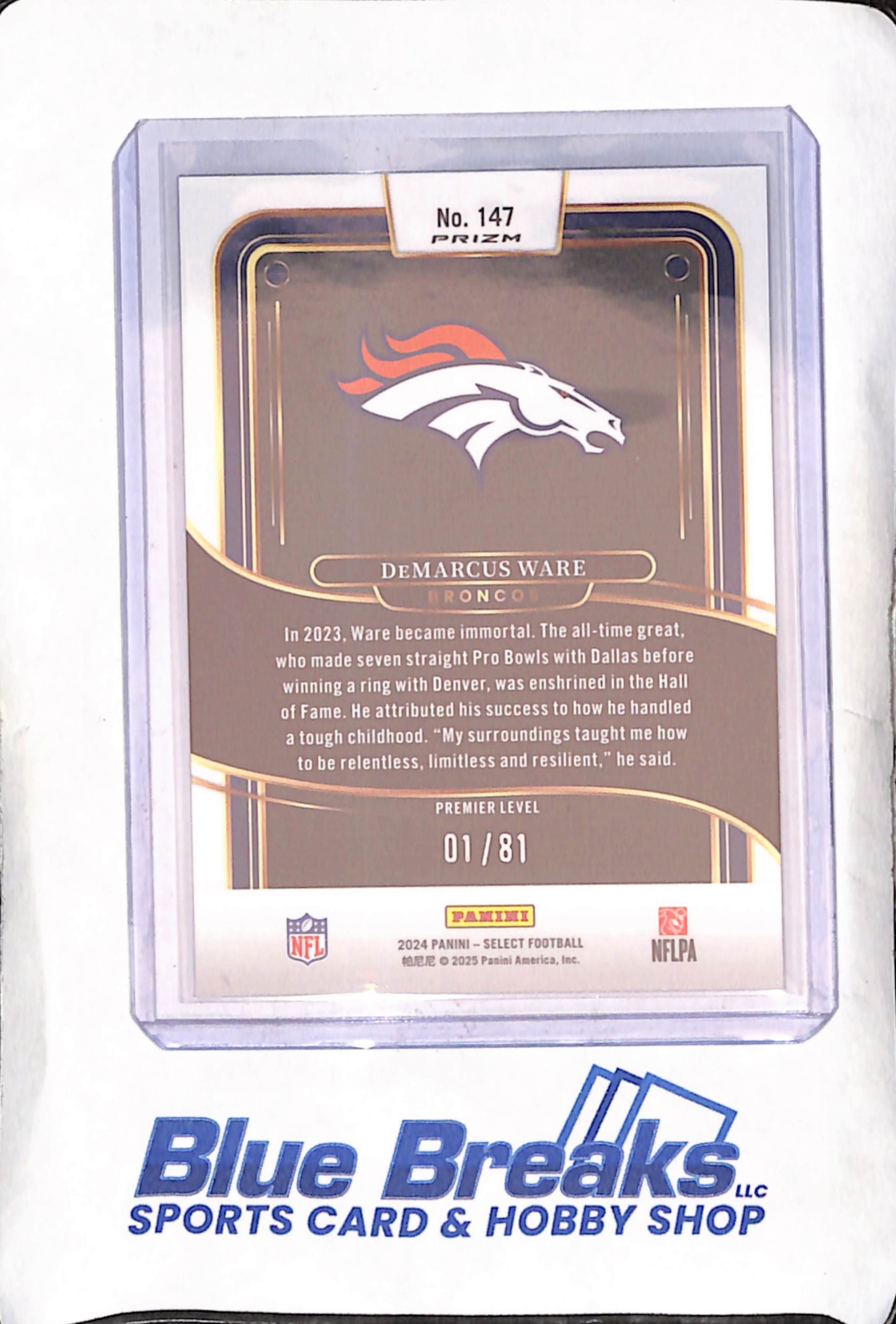 2024 Panini Select - DeMarcus Ware - Dragon Scale - Premier Level - 1/81 - Denver Broncos - Football - #147