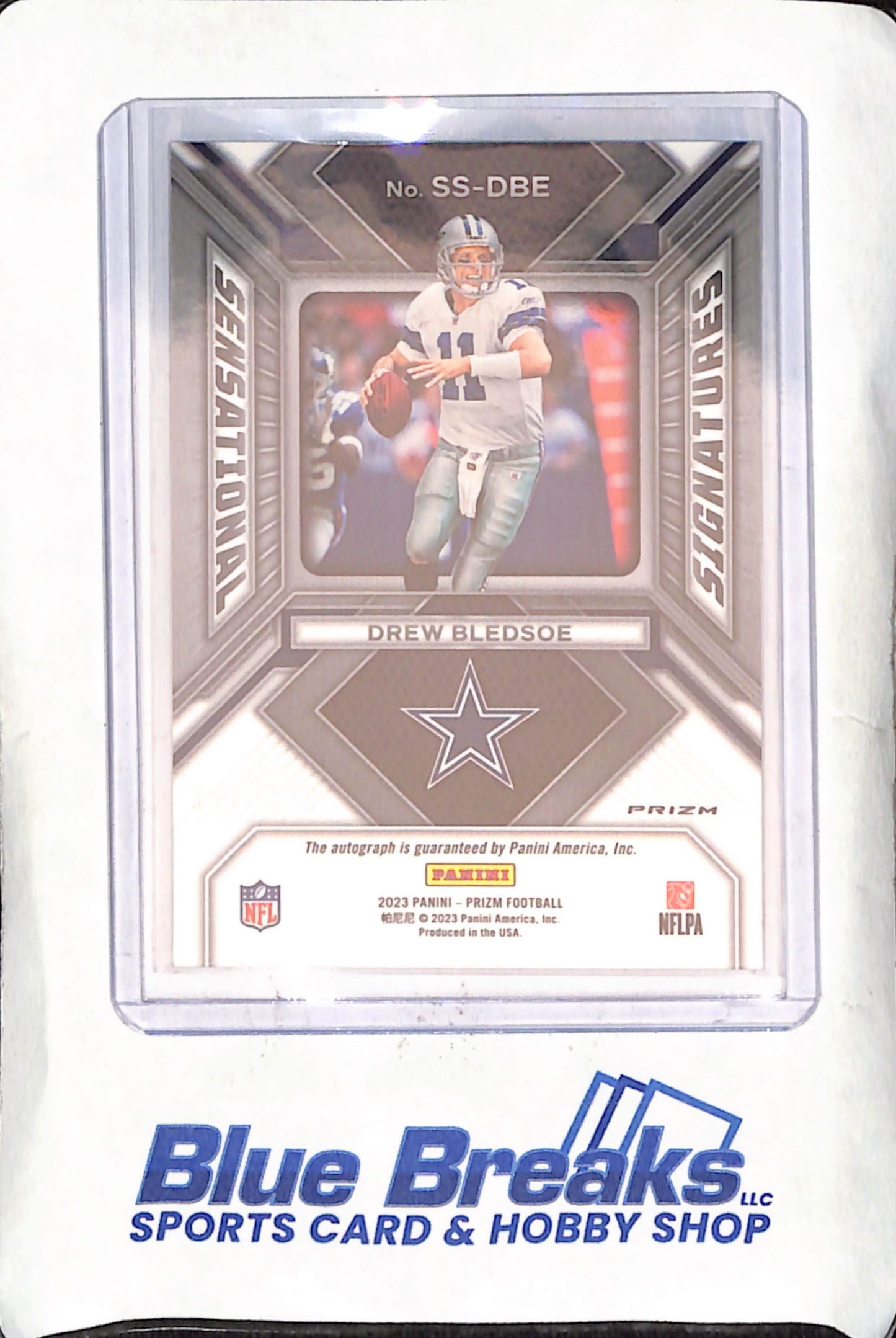 2023 Panini Prizm - Drew Bledsoe - Sensational Signatures - Autograph - 116/149 - Dallas Cowboys - Football - #SS-DBE