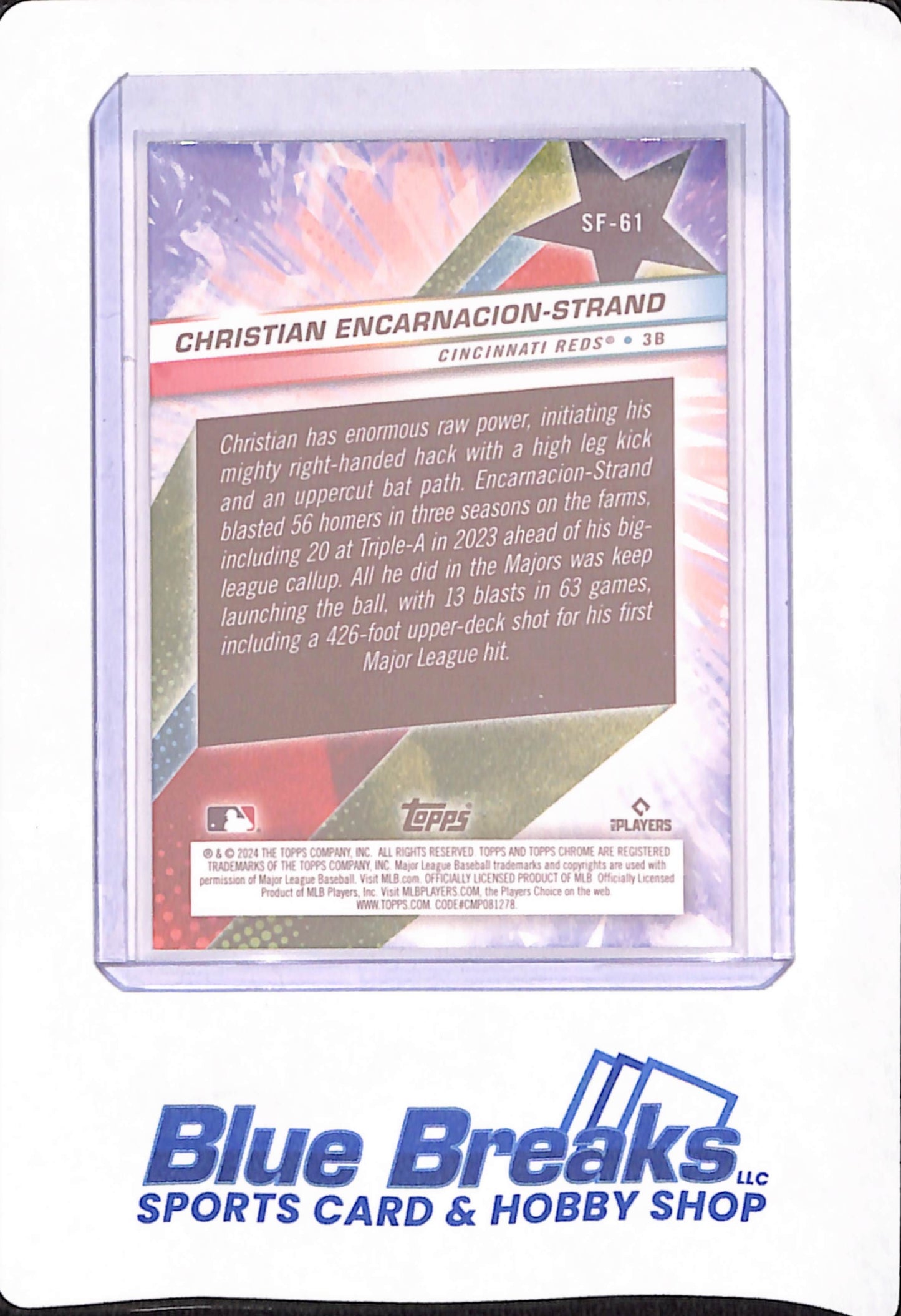 Christian Encarnacion-Strand - 2024 Topps Cosmic Chrome - # SF-61 - Baseball - Cincinnati Reds - 21/25