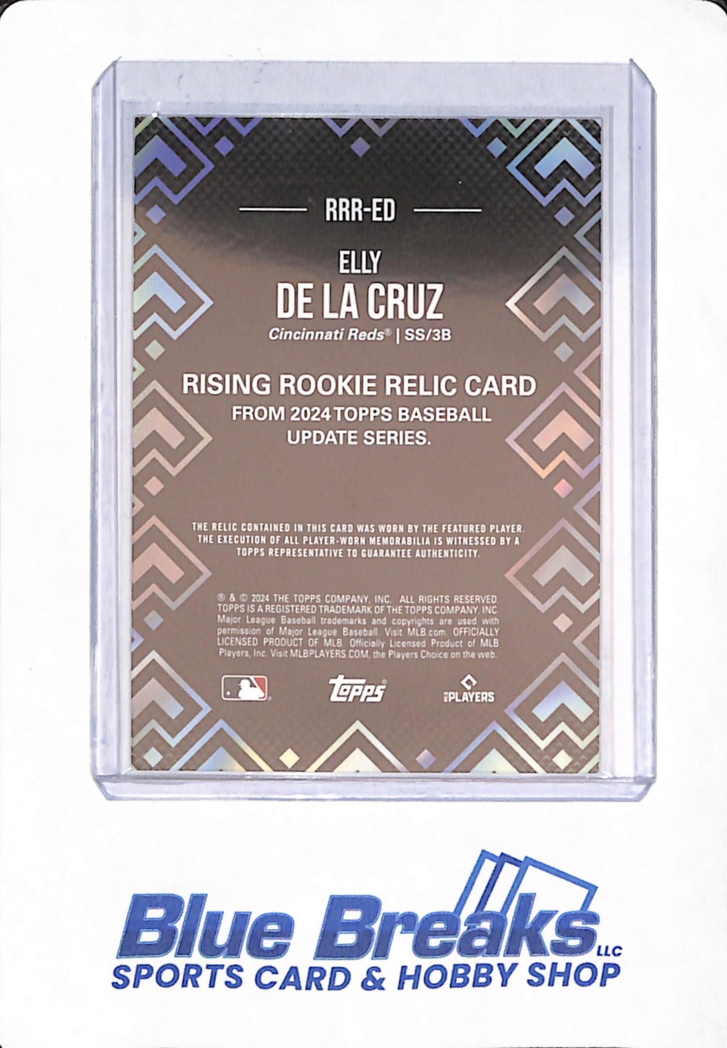 Elly De La Cruz - 2024 Topps Baseball - Update Series - #RRR-ED - Rising Rookie - Relic - Cincinnati Reds