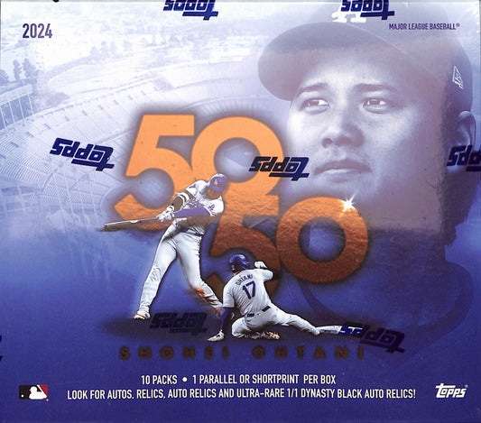 2024 Topps 50/50: Shohei Ohtani – 10-Pack Box - Sealed Wax
