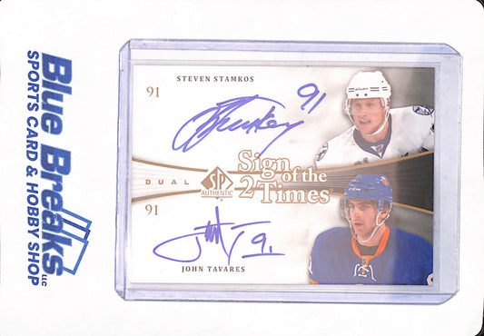 2011-12 - Upper Deck SP Authentic - Steven Stamkos - John Tavares - Sign of the Times 2 - Ice Hockey - Tampa Bay Lightning - New York Islanders - # SOt2-TS