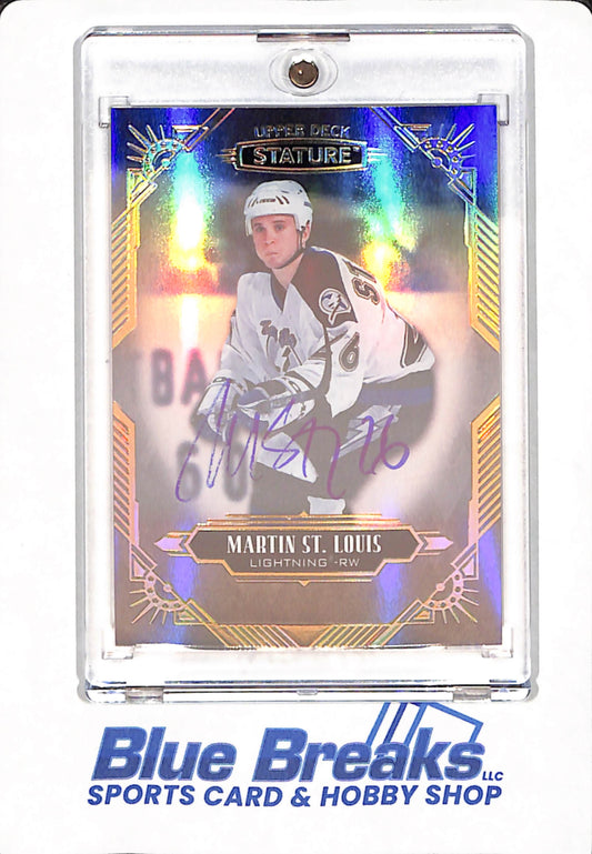 2020-21 - Upper Deck Stature - Martin St Louis- Ice Hockey - Tampa Bay Lightning - # 87 - Autographed -