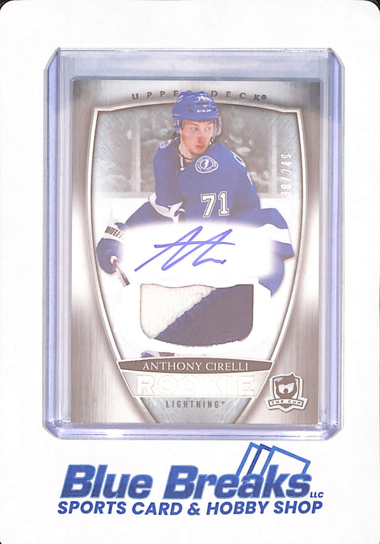 2018-19 Upper Deck The Cup - Anthony Cirelli - Ice Hockey - Tampa Bay Lightning - # 89 - Rookie - Autographed - Relic - # 138/249