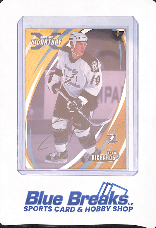 2002-03 - Upper Deck Signature Series - Brad Richards - Ice Hockey - Tampa Bay Lightning - Autographed