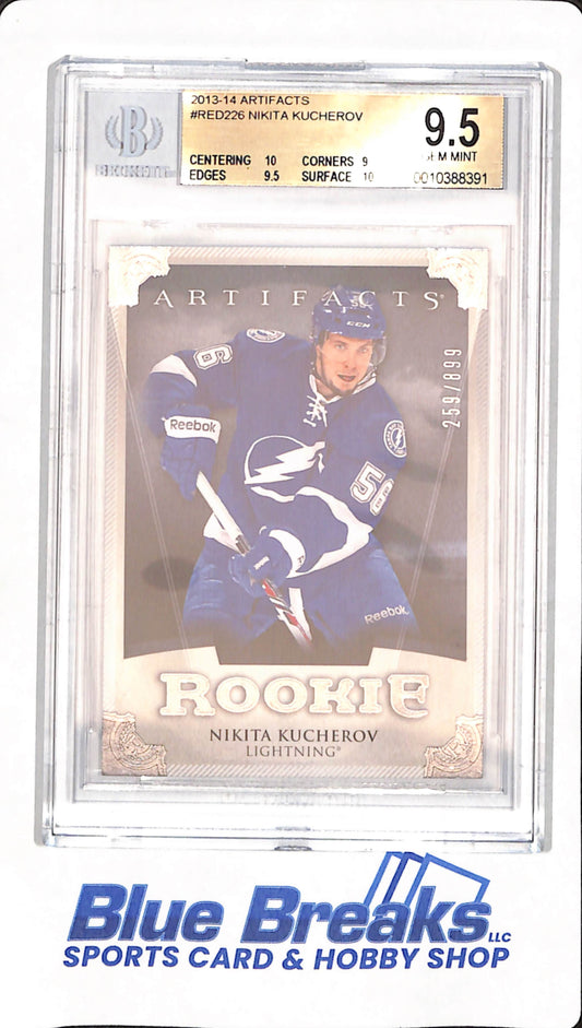 2013-14 Artifacts - Nikita Kucherov - Ice Hockey - Tampa Bay Lightning - Rookie - # RED226 - Beckett 9.5 - 259/899