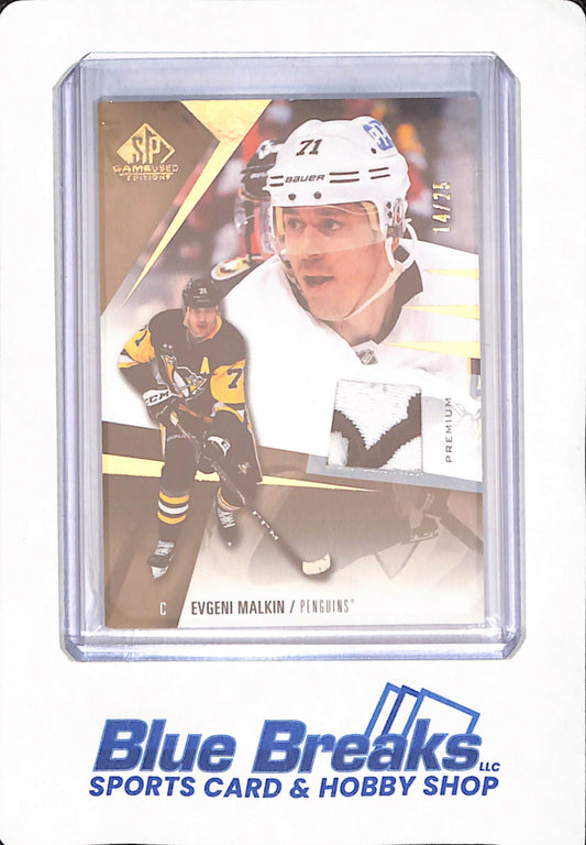 2023-24 Upper Deck - SP Game Used - Evgeni Malkin - Ice Hockey - Pittsburgh Penguins - # 4 - Relic - 14/25