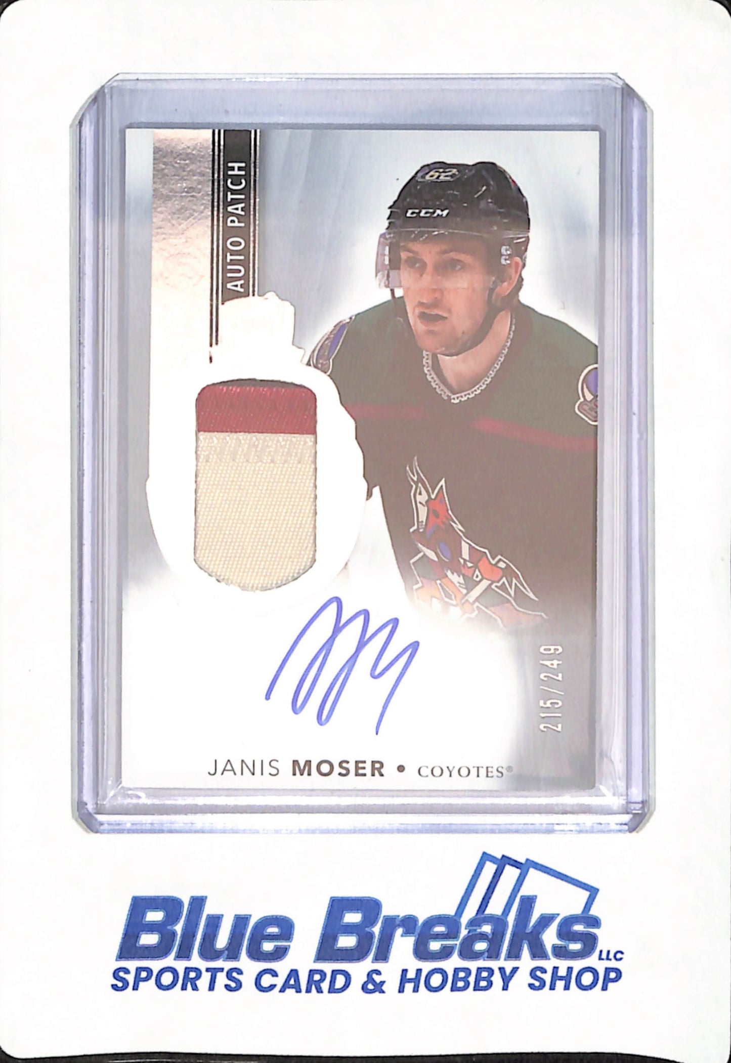 2021-22 Upper Deck - The Cup - Janis Moser - Ice Hockey - Arizona Coyotes - # 131 - Relic - Autographed - 215/249