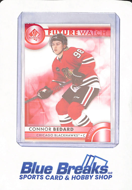 2023-24 Upper Deck - SP Authentic - Connor Bedard - Ice Hockey - Chicago Blackhawks - # 110 - Future Watch - Red