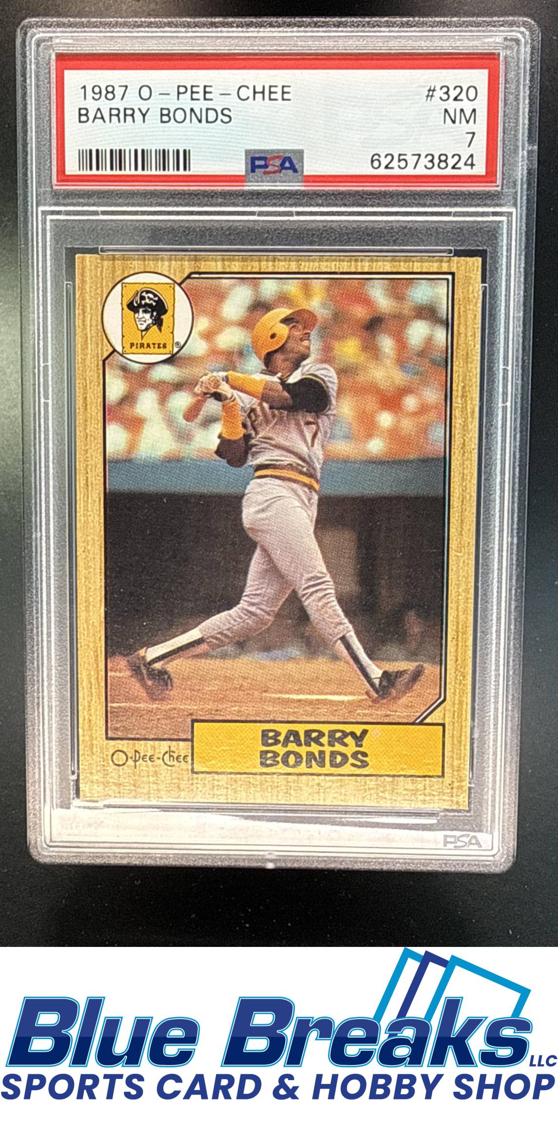 1987 O-Pee-Chee Barry Bonds #320 RC PSA 7 Pittsburgh Pirates