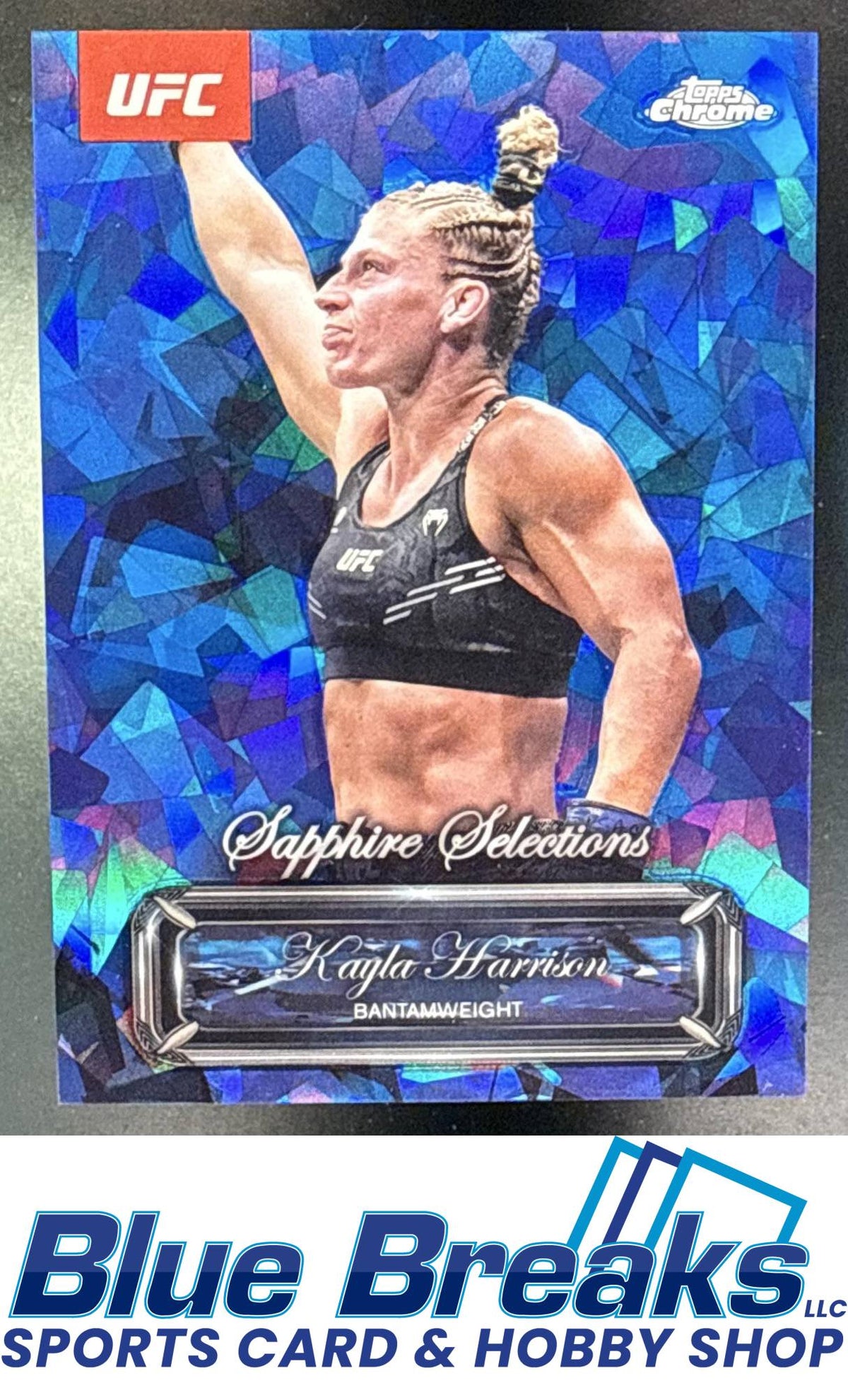 2025 Topps UFC Chrome Sapphire Selections Kayla Harrison #SEL-9
