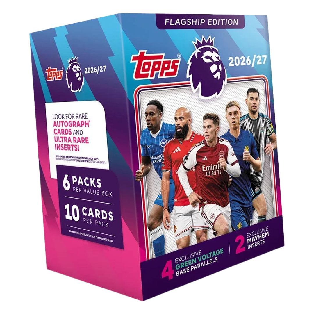 2026-27 Topps English Premier League Soccer Value Box - Sealed Wax