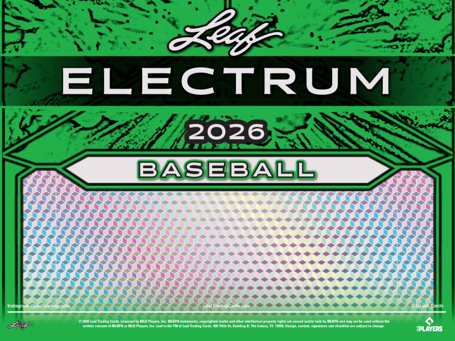 2026 Topps Leaf Electrum Baseball Hobby Box - Sealed Wax