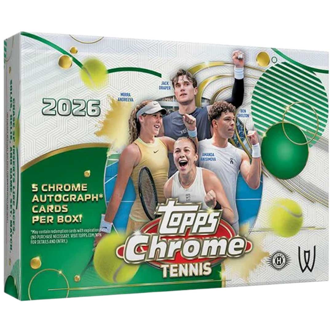 2026 Topps Chrome Tennis Delight Box - Sealed Wax - Presell