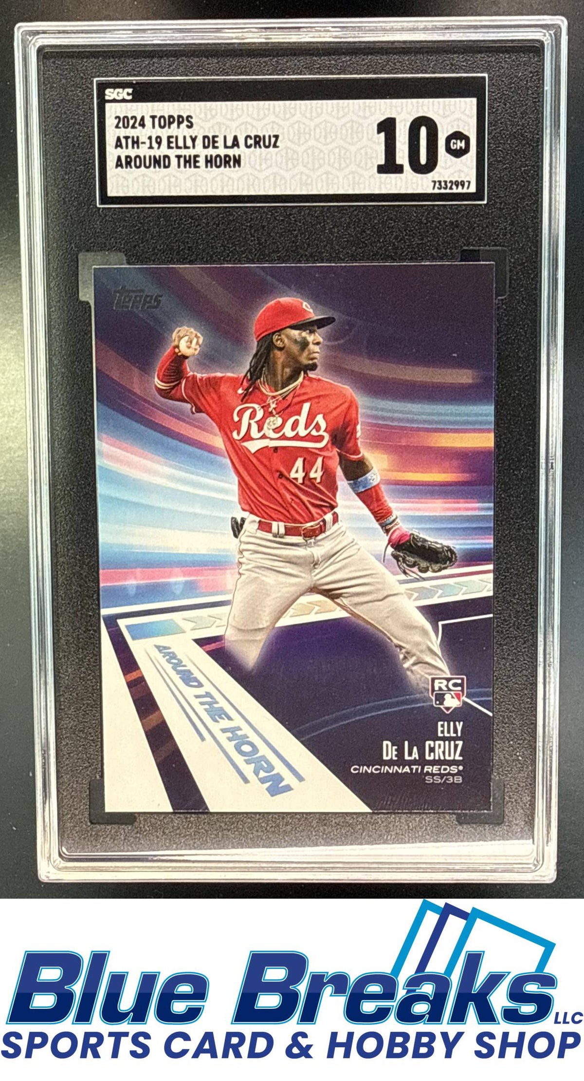 2024 Topps Elly De La Cruz #ATH-19 Around The Horn RC SGC 10 Cincinnati Reds