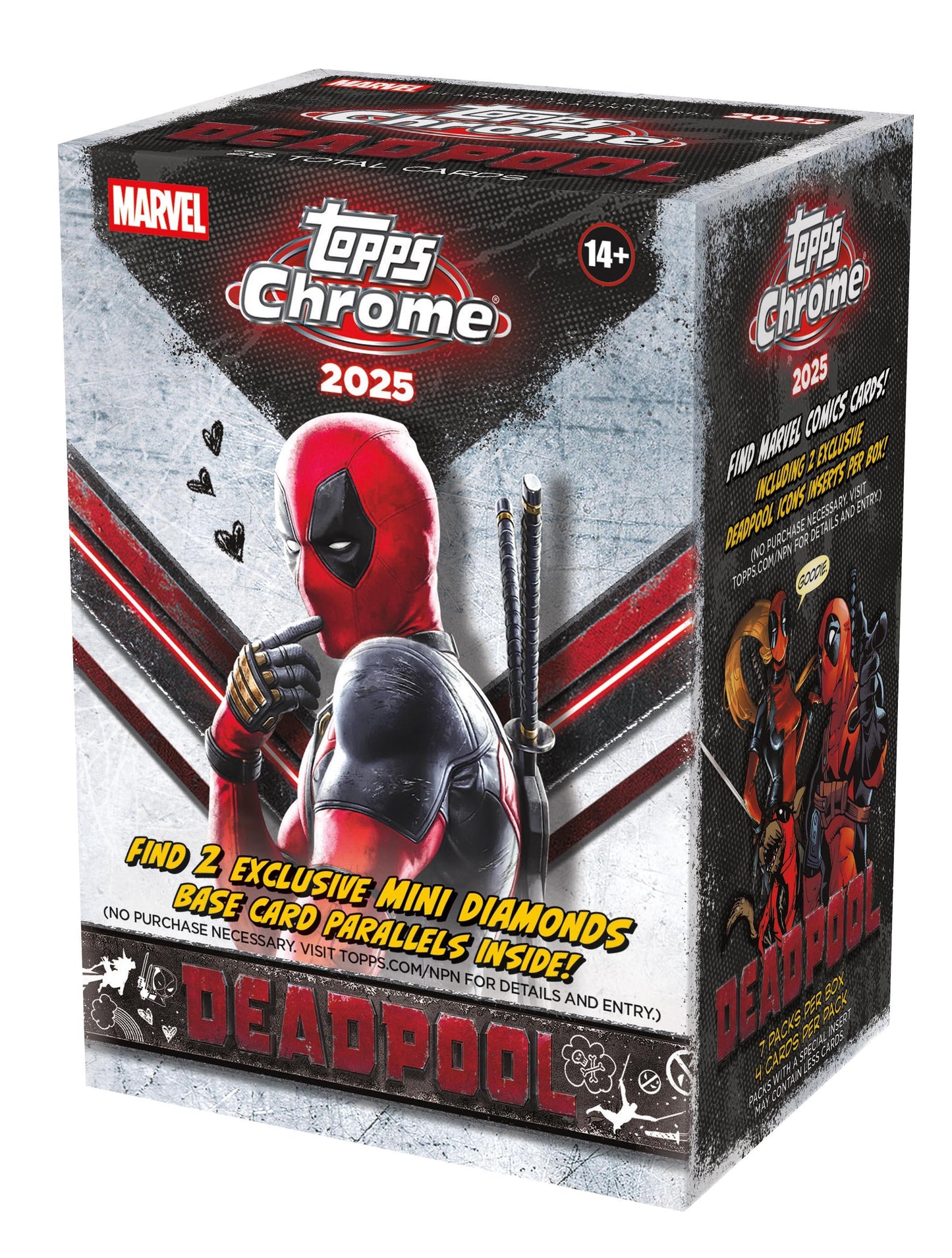 2025 Topps Chrome Marvel Deadpool Blaster Box - Sealed Wax