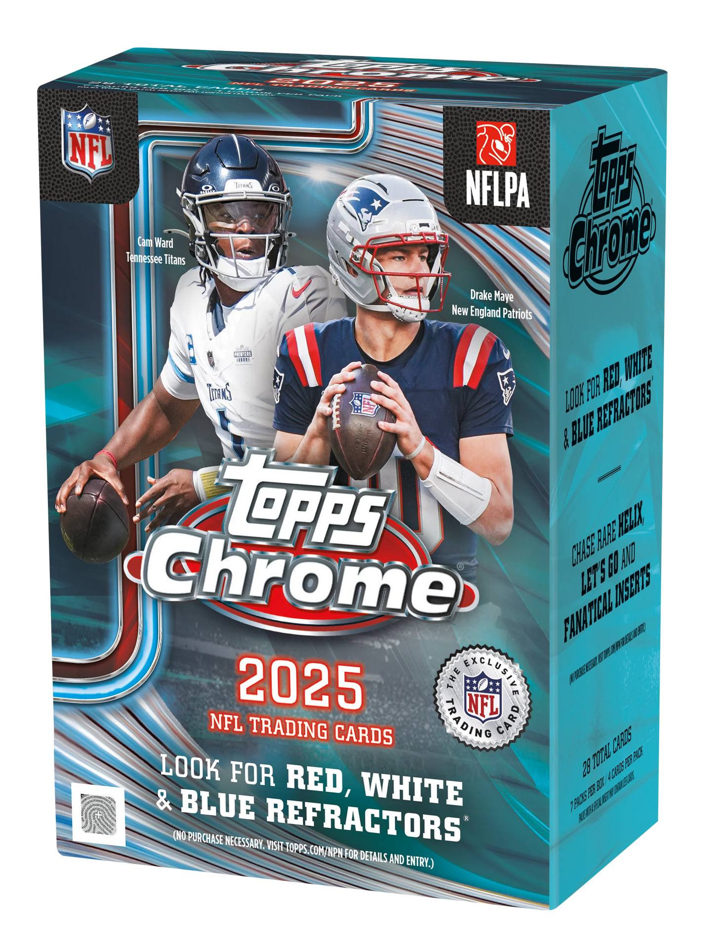2025 Topps Chrome Football Blaster Box - Sealed Wax