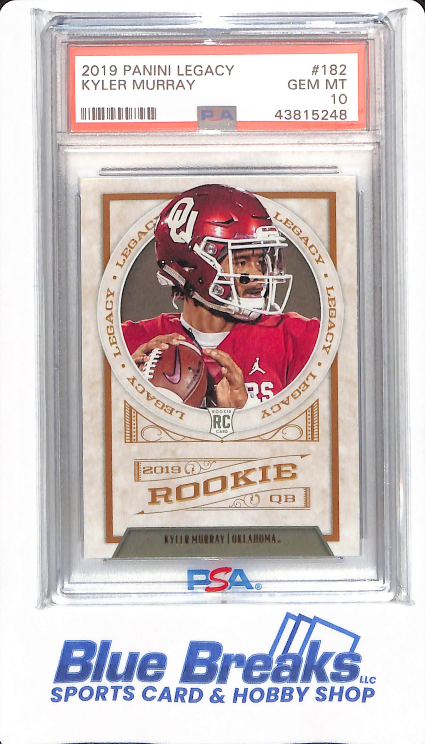 2019 Panini Legacy - Kyler Murray - # 182 - Oklahoma Sooners - Football