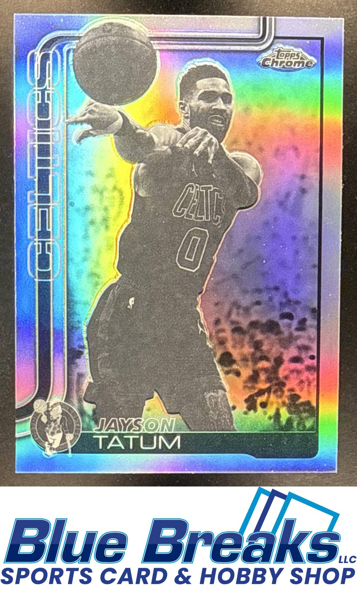 2025 Topps Chrome Update Jayson Tatum #8 Negative Refractor Boston Celtics