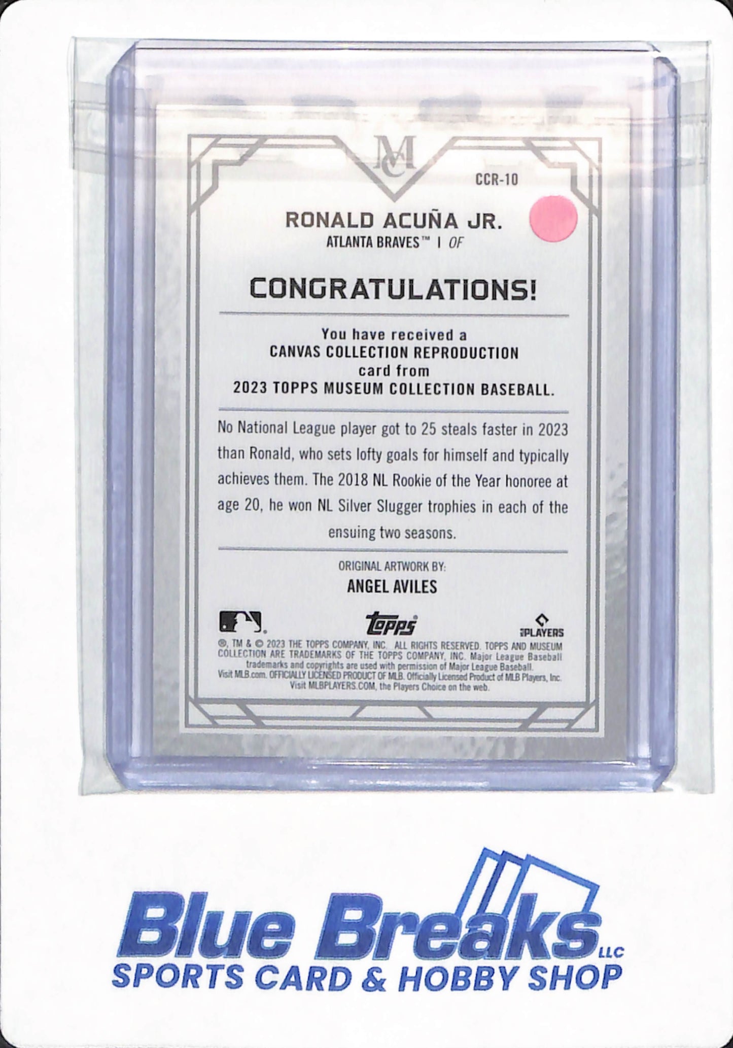 2023 Topps Museum Collection - Ronald Acuna Jr - #CCR-10 - Atlanta Braves - Baseball - Canvas Collection