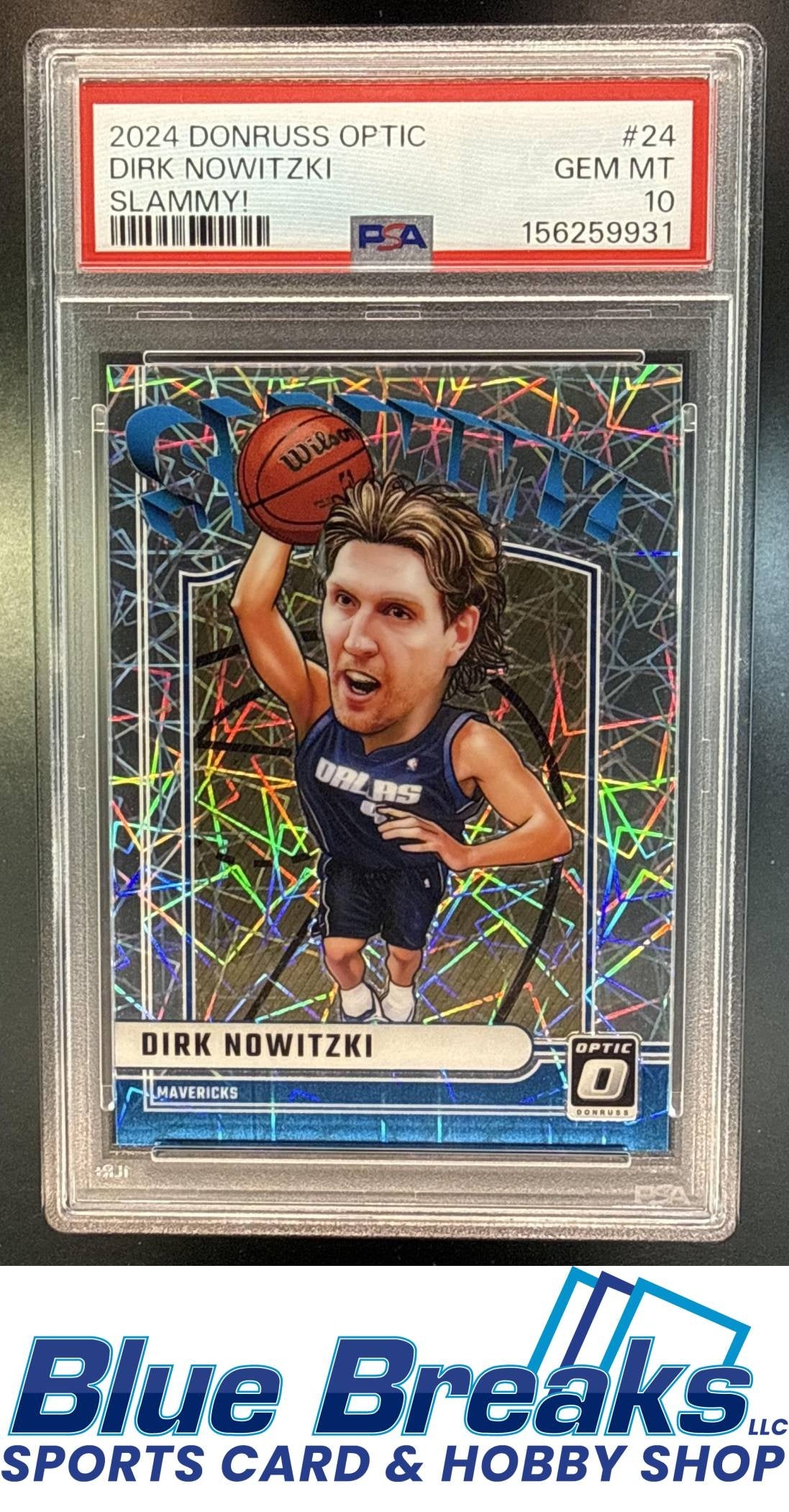 2024 Panini Donruss Optic Dirk Nowitzki #24 Slammy! PSA 10 Dallas Mavericks