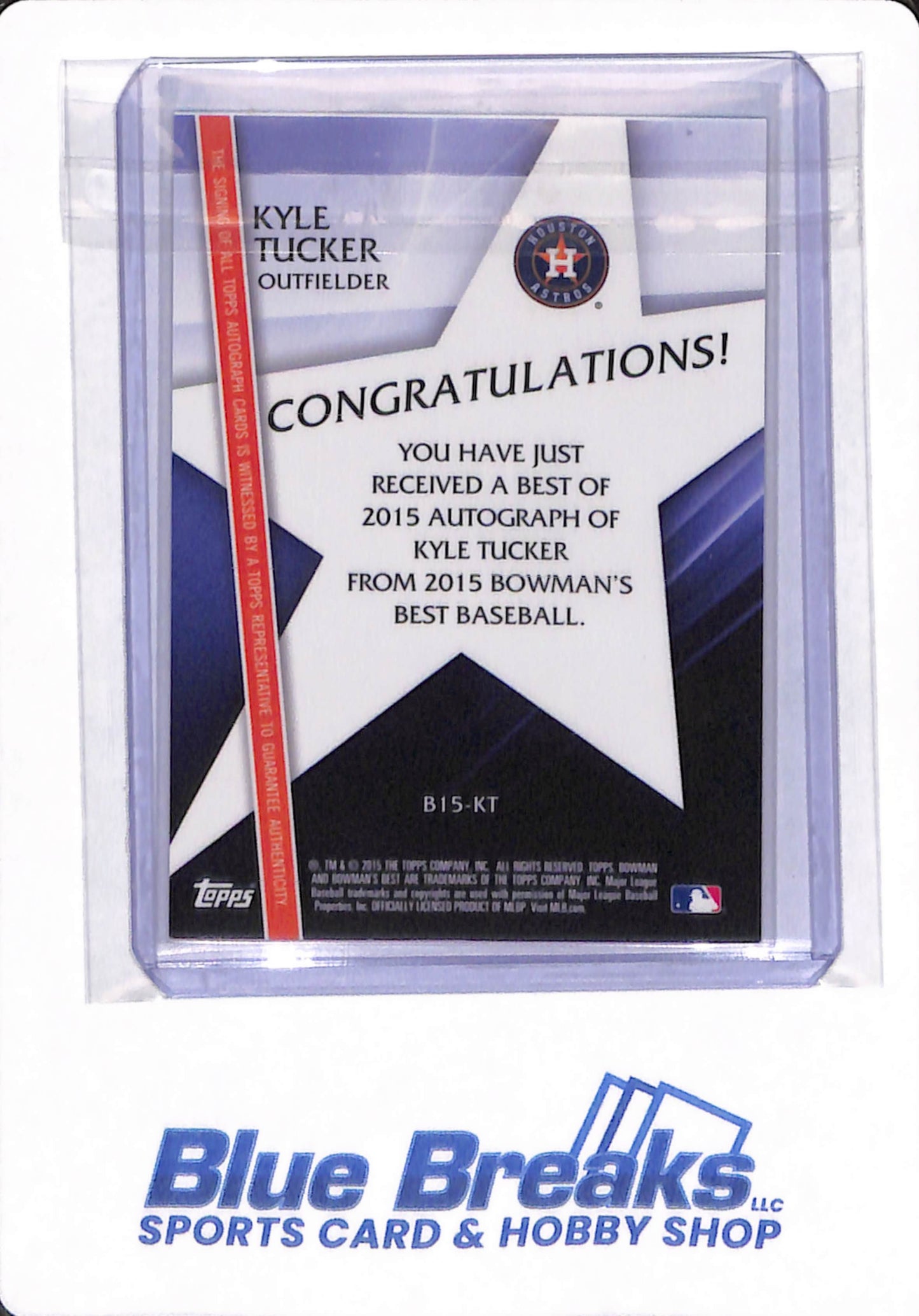 2015 Topps Bowman's Best - Kyle Tucker - # B15-KY - Houston Astros - Baseball - Autographed
