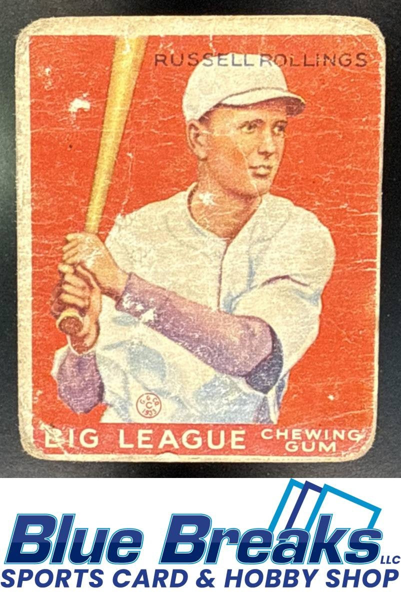 1933 Goudey R319 Russell Rollings Rookie #88 RC Atlanta Crackers