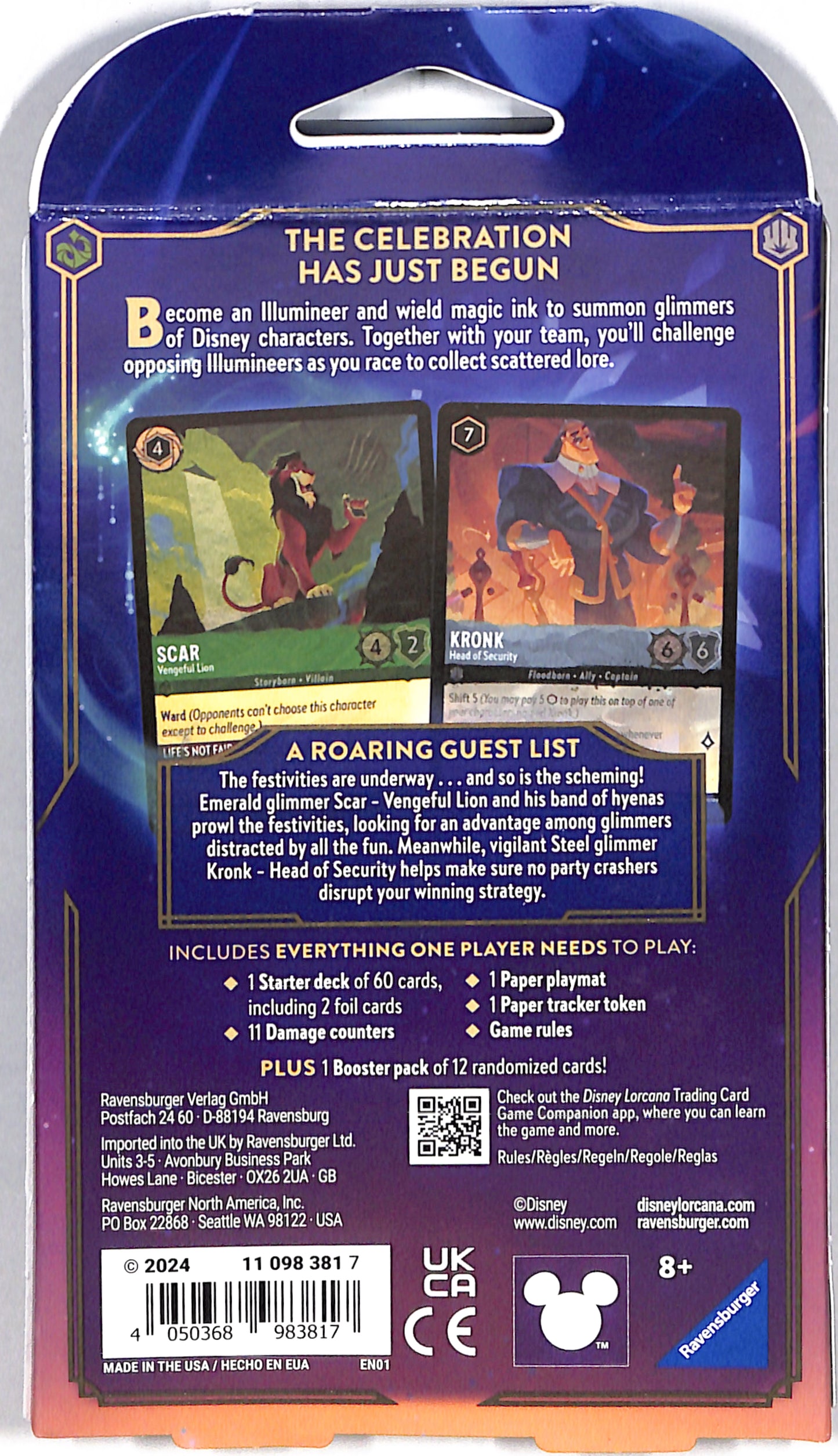 Disney Lorcana : Shimmering Skies Starter Deck (Emerald & Steel) - Sealed Wax