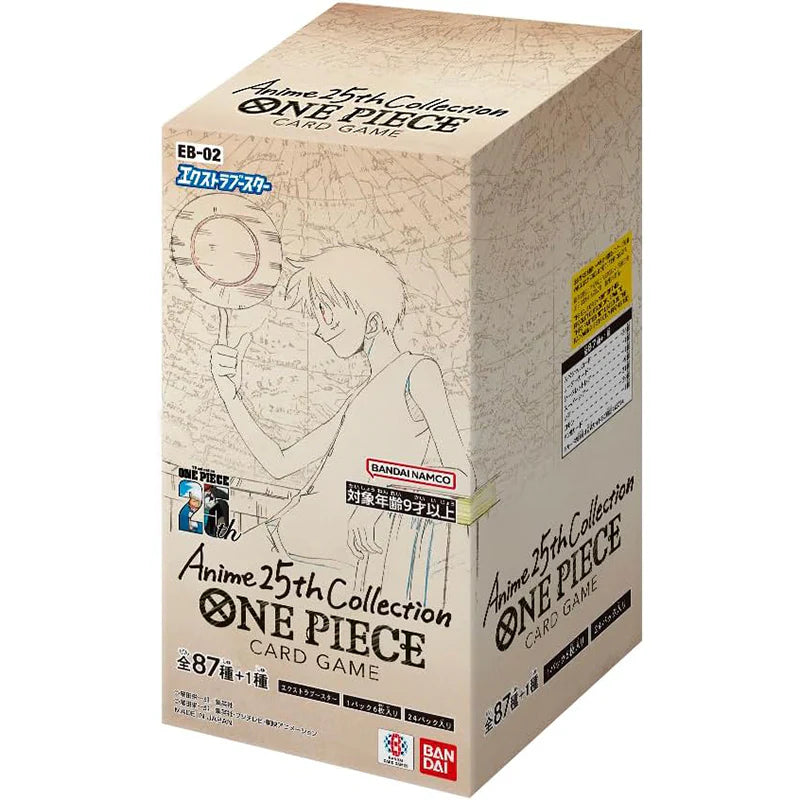 BANDAI ONE PIECE Card Game Extra Booster Anime 25th collection EB-02 TCG JAPAN - Sealed Wax
