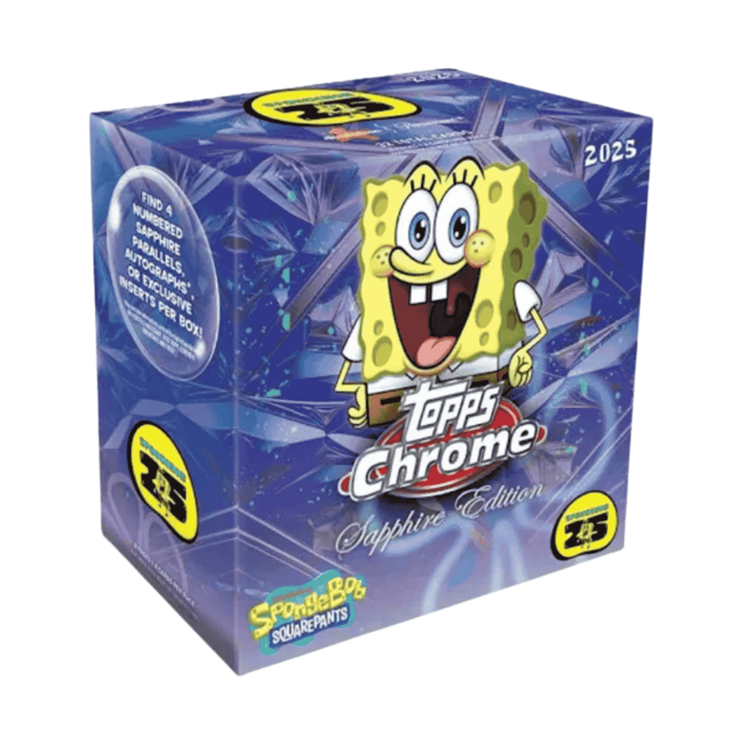 2025 Topps Chrome Spongebob Squarepants Sapphire Edition Hobby Box - Sealed Wax